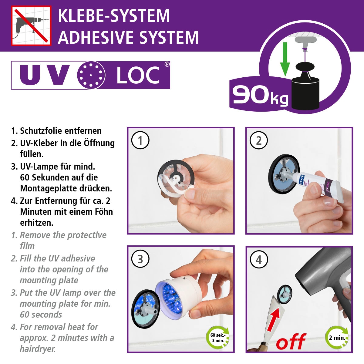 WENKO Zahnputzbecher »UV-Loc® Udine«, befestigen ohne Bohren mit innovativem Klebesystem