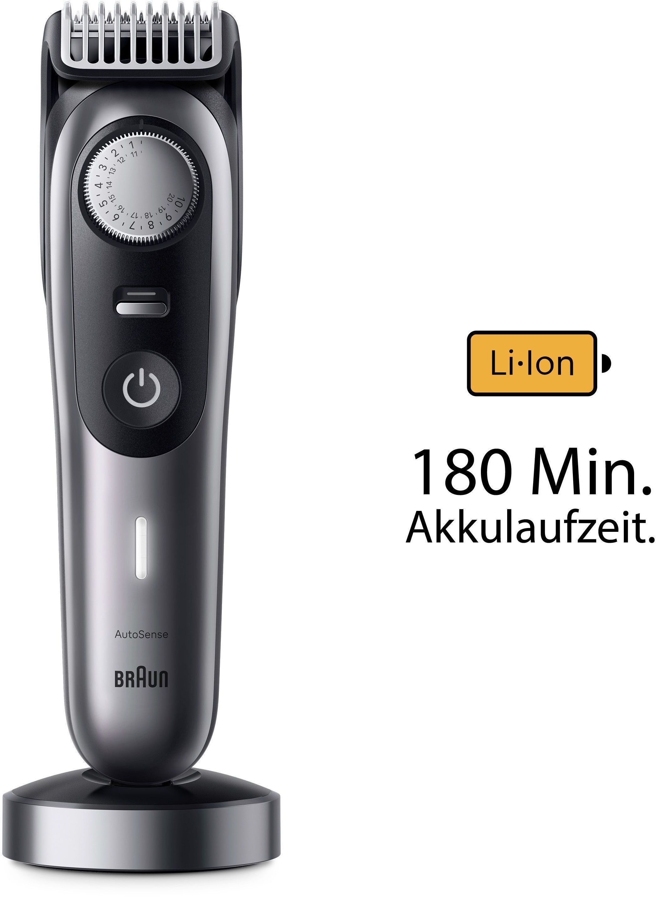 Braun Haarschneider »Barttrimmer BT9440«, 180 Min. kabellose Laufzeit, Wasserdicht