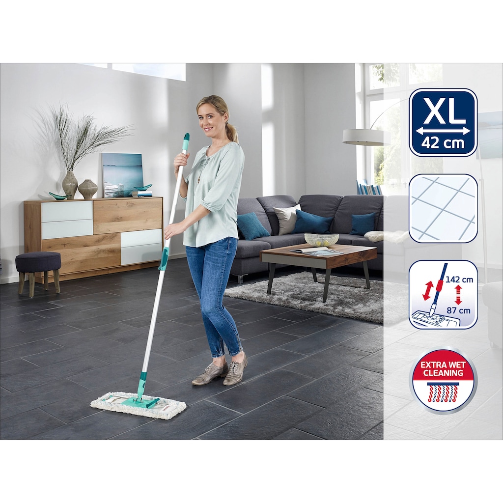 Leifheit Bodenwischer-Set »Profi XL cotton plus Telescope«