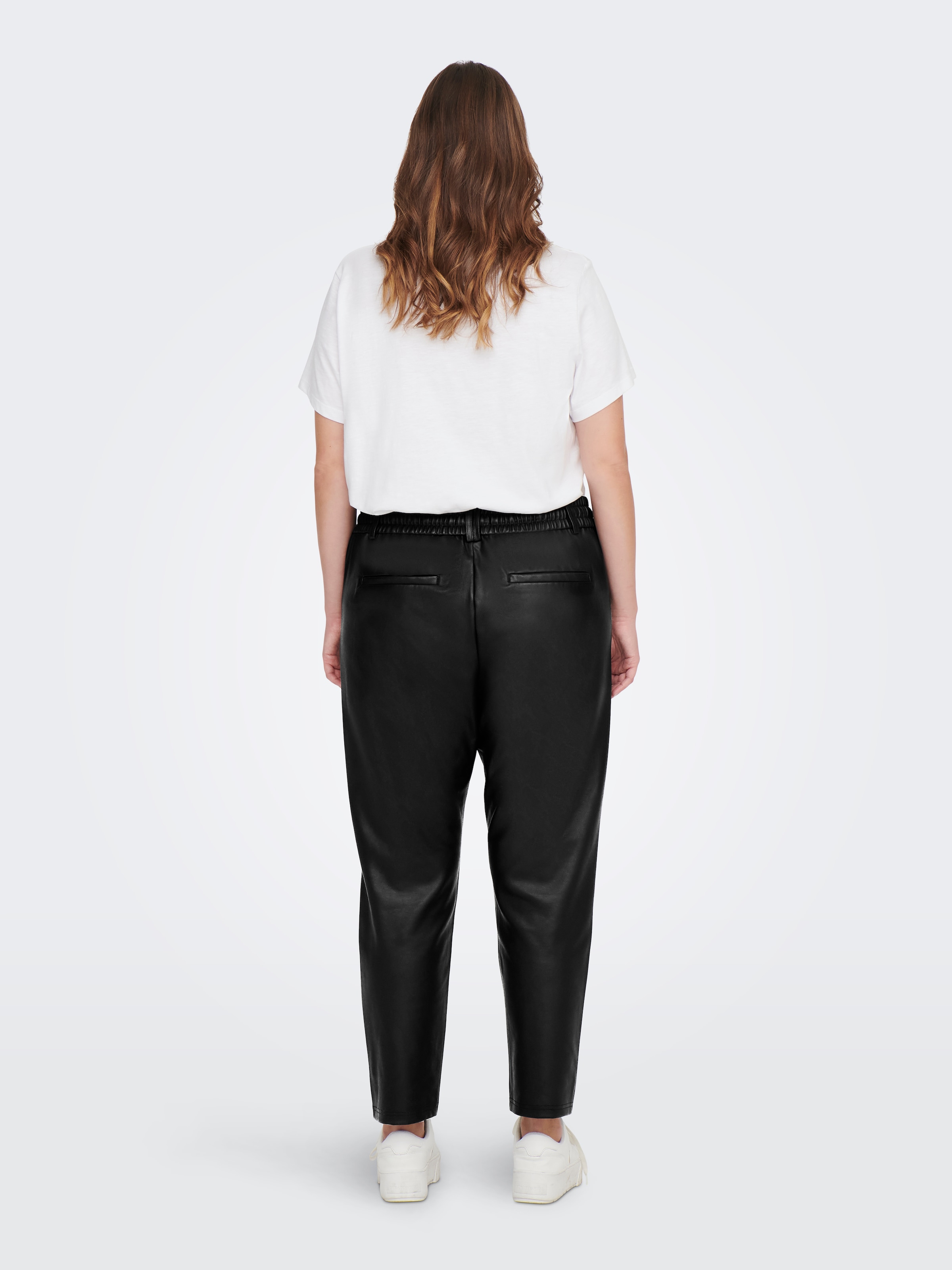 ONLY CARMAKOMA Lederimitathose »CARGOLDTRASH LIFE EASY COATED PANT PNT«