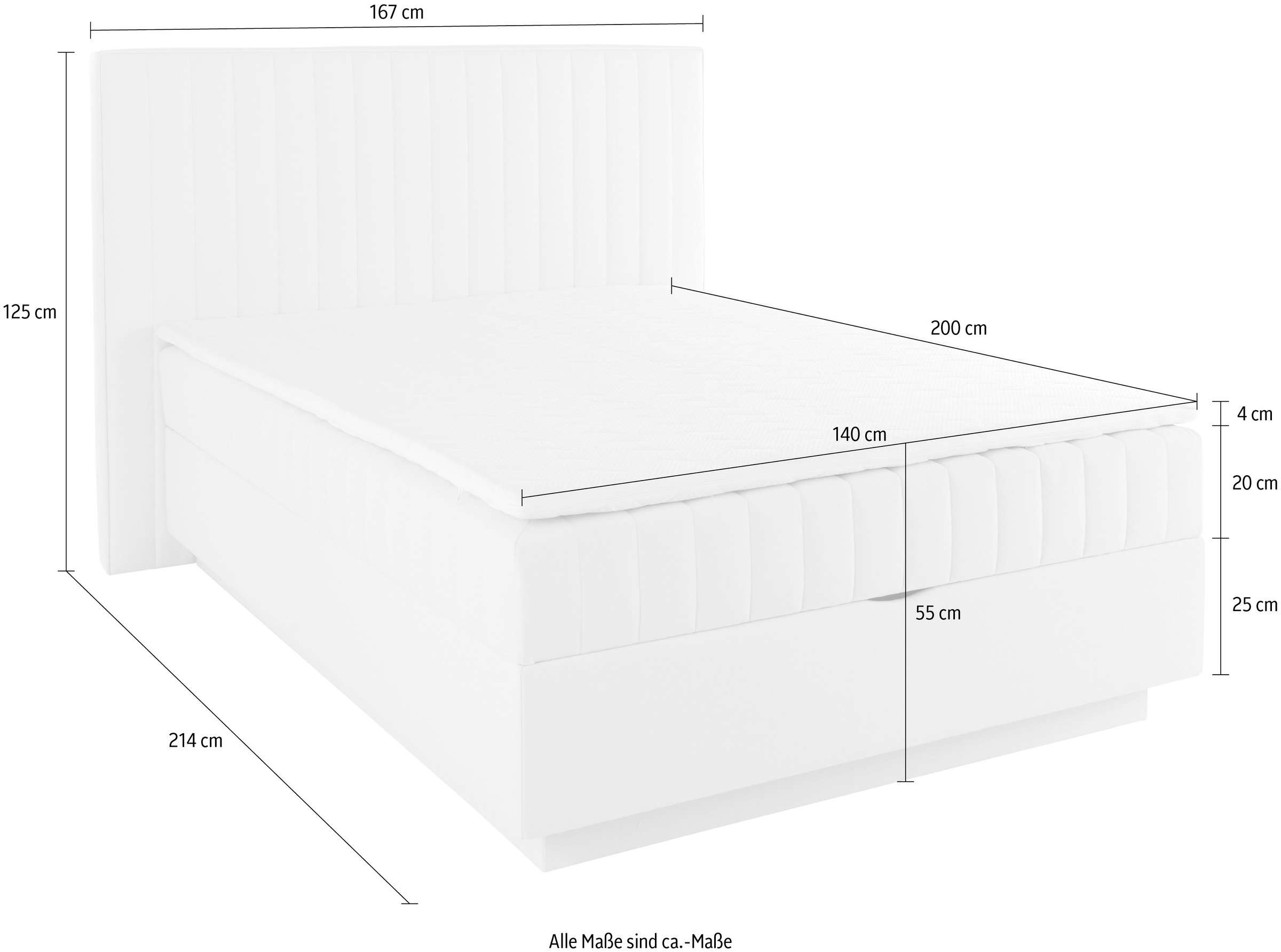 homsy by Ana Johnson Boxbett »Moonio inkl. Bettkasten« erhältlich in verschiedenen Breiten und Härtegraden