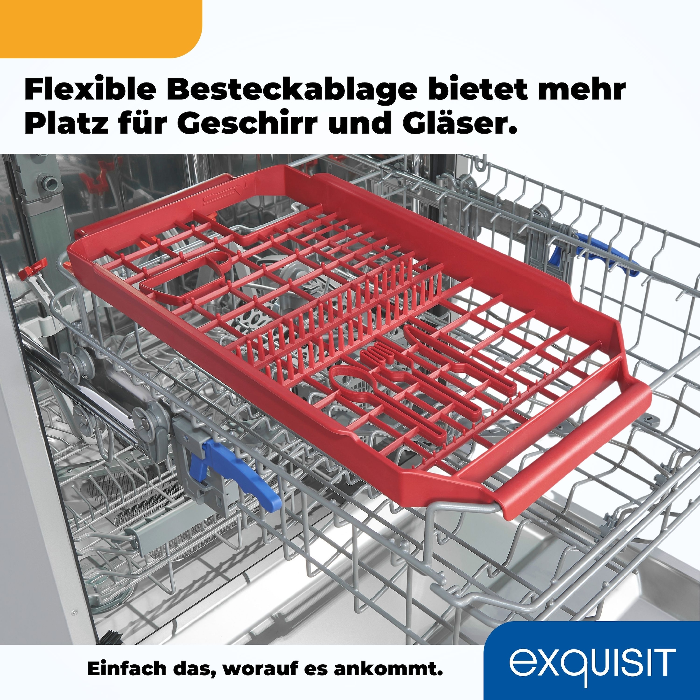 exquisit Standgeschirrspüler »GSP9414-030D inox«, 14 Maßgedecke