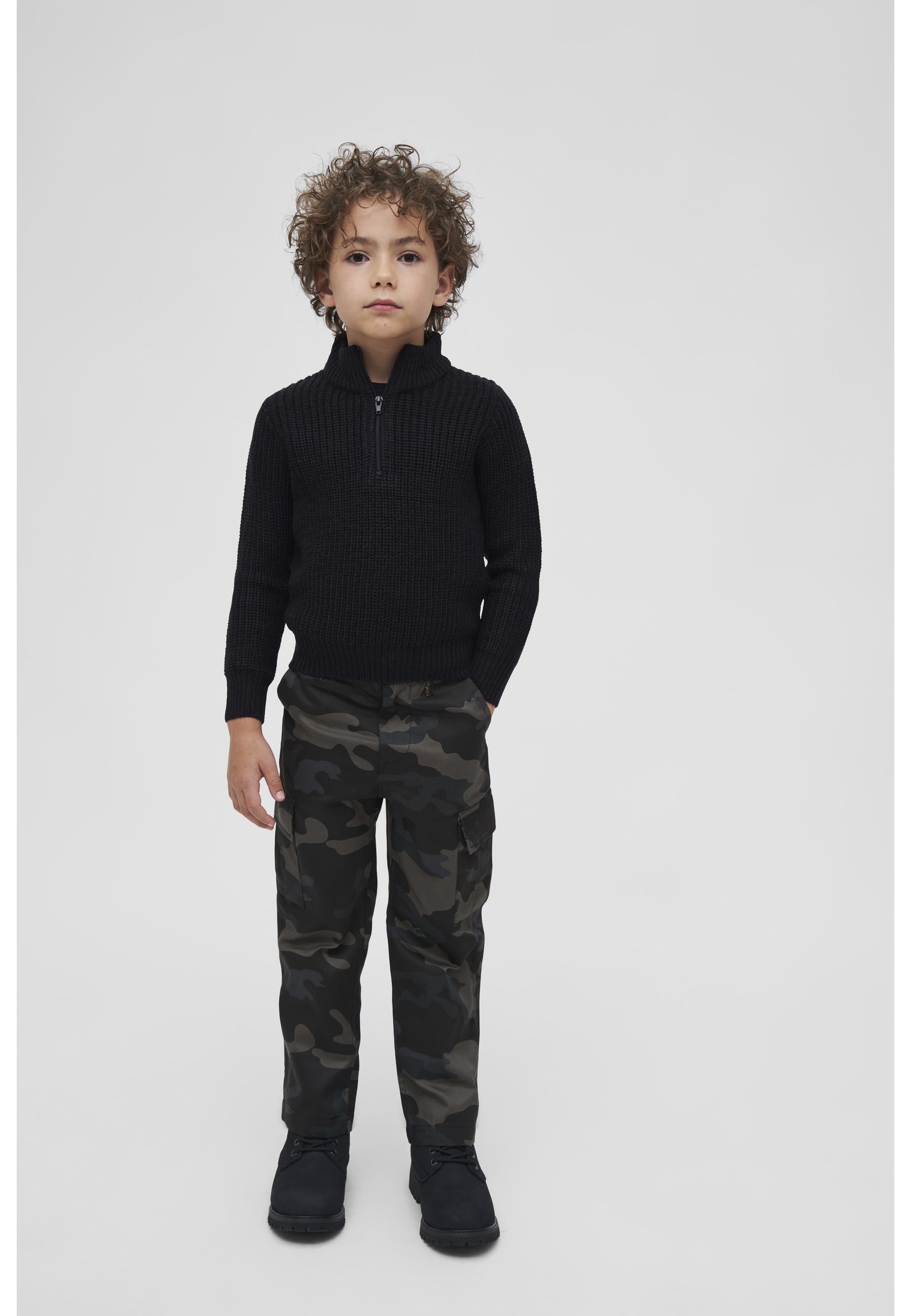 Brandit Rundhalspullover »Brandit Unisex Kids Marine Troyer Pullover« 1 Stk.