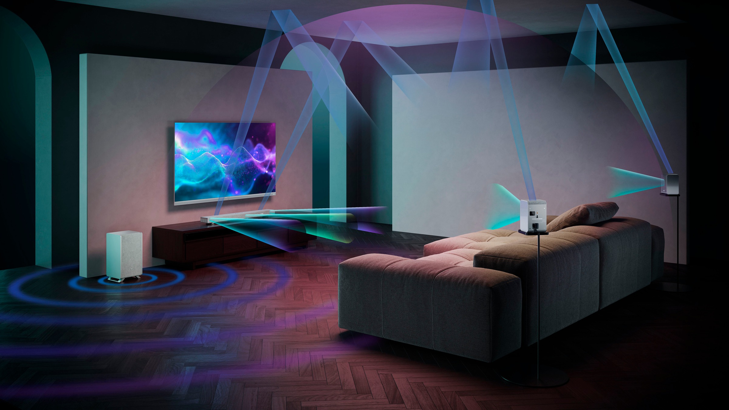 Sharp Surround-Lautsprecher »HT-SPR52021«, (Set)