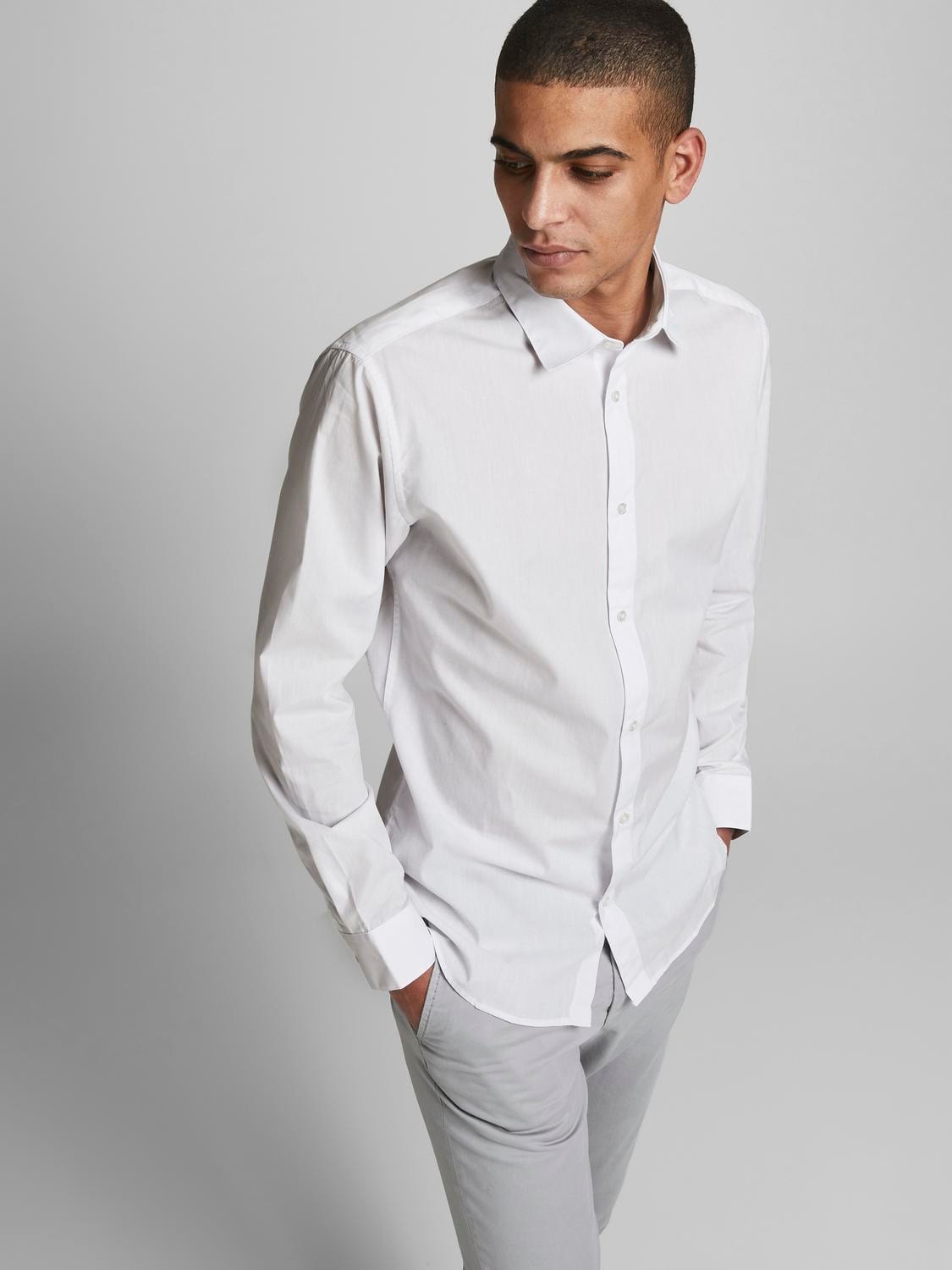 Jack & Jones Langarmhemd »JJJOE SHIRT LS 2 PACK MP«