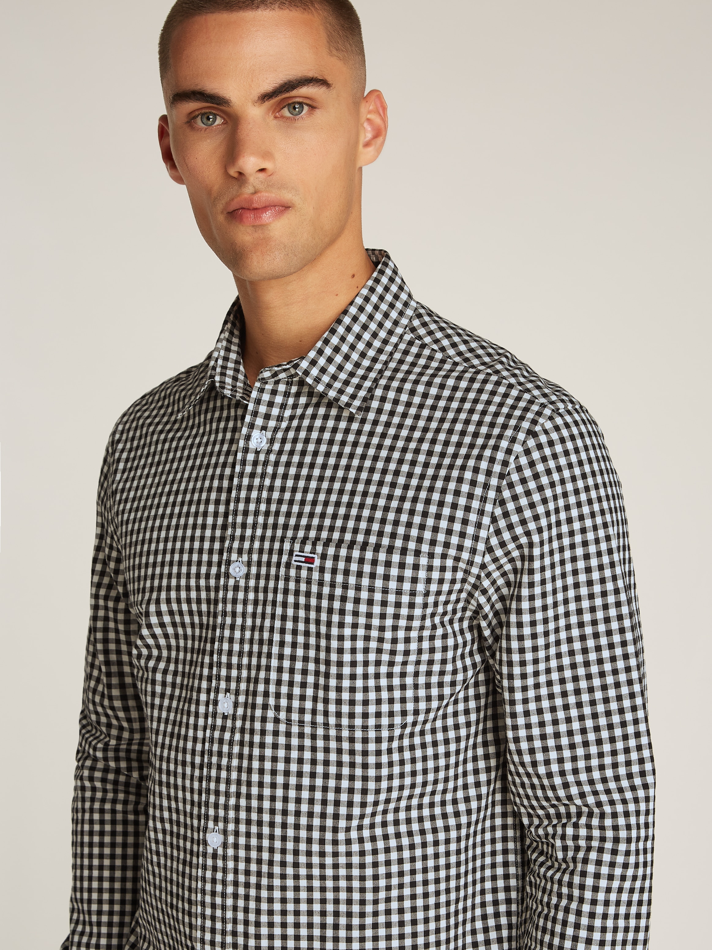 Tommy Jeans Karohemd »TJM POPLIN CHECK SHIRT«, mit Karomuster