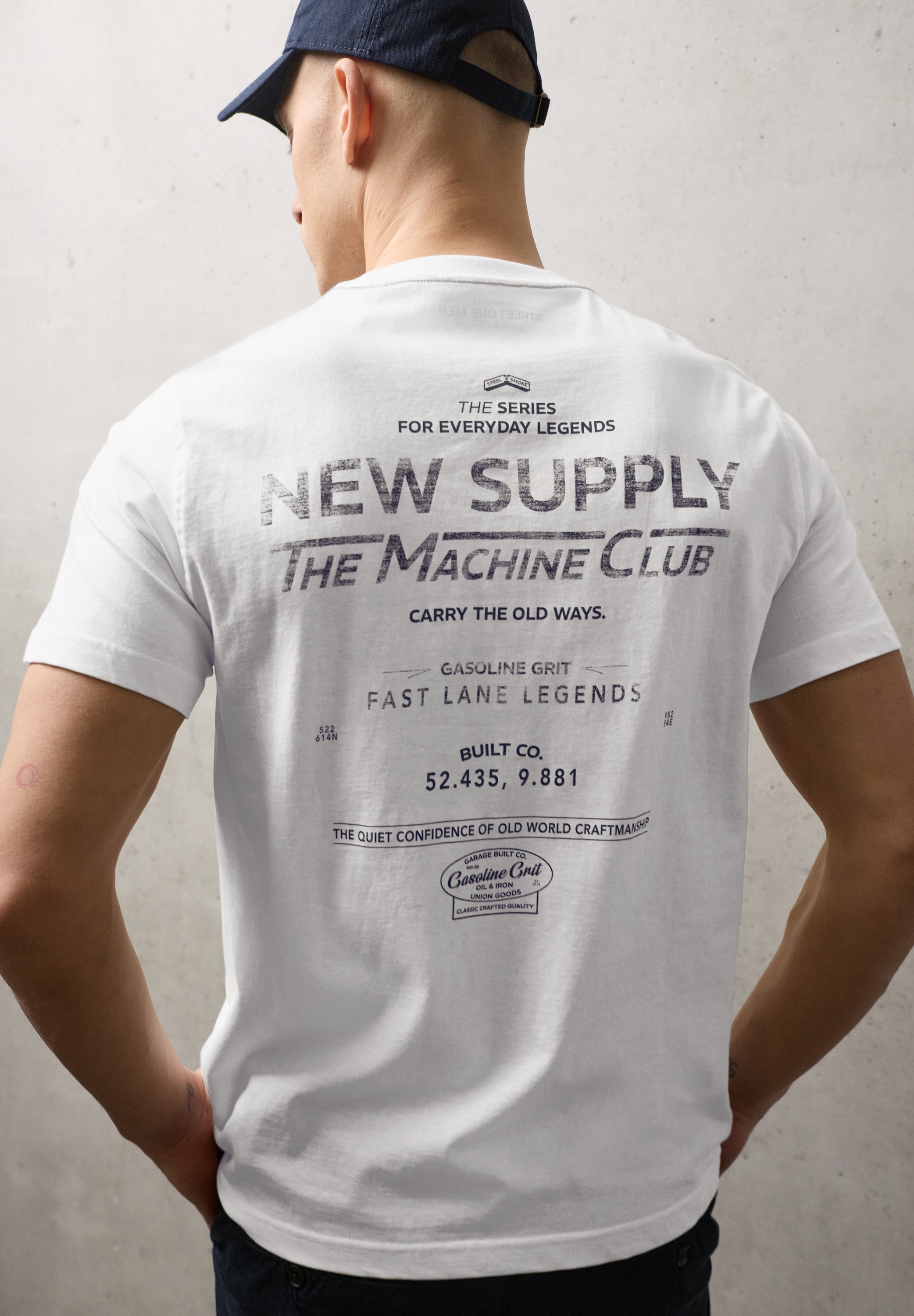 STREET ONE MEN T-Shirt aus reiner Baumwolle