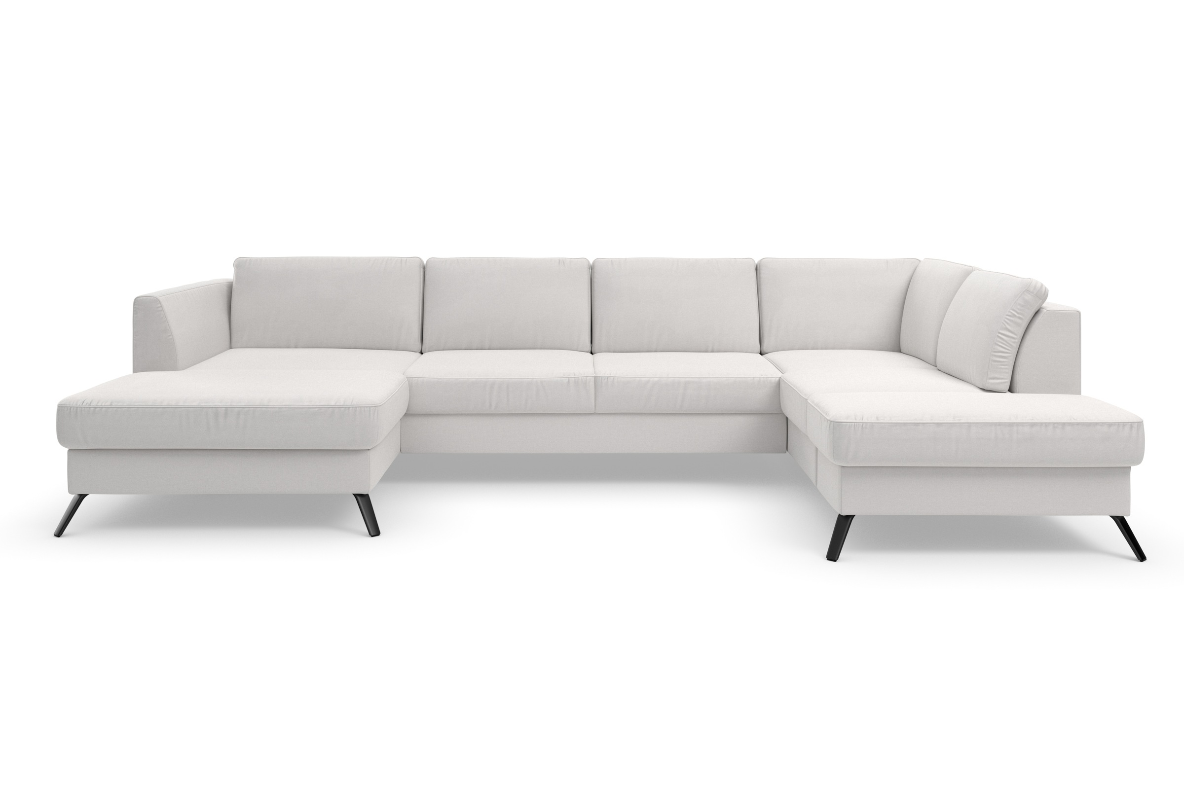 sit&more Wohnlandschaft »Olsen U-Form«, inklusive Sitztiefenverstellung, wahlweise mit Bettfunktion, 15cm hoch