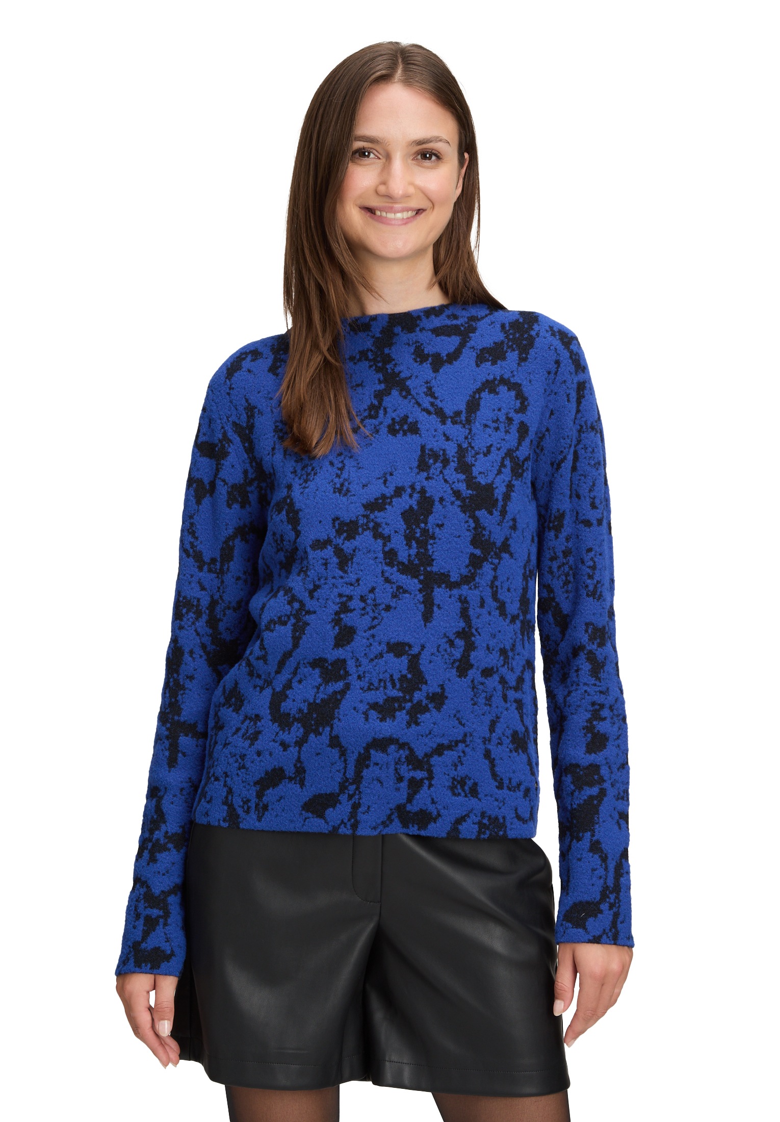 Betty&Co Strickpullover "Damen Strickpullover mit Stehkragen" 1 Stk. tlg. günstig online kaufen