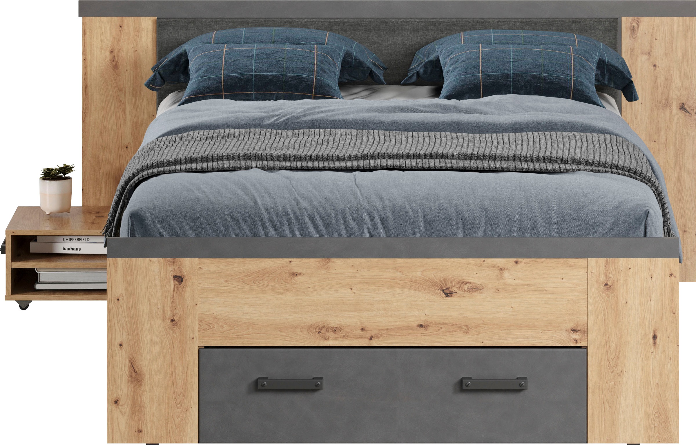 Home affaire Stauraumbett "Ambres" 1 Stk. tlg. ausziehbare Bettkästen, Fäch günstig online kaufen