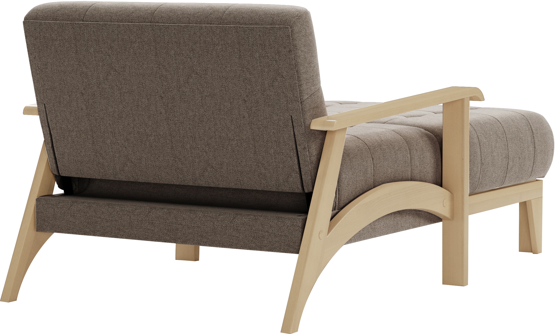 sit&more Recamiere »Billund«, Armlehnen aus Buchenholz in natur, verschiedene Bezüge und Farben