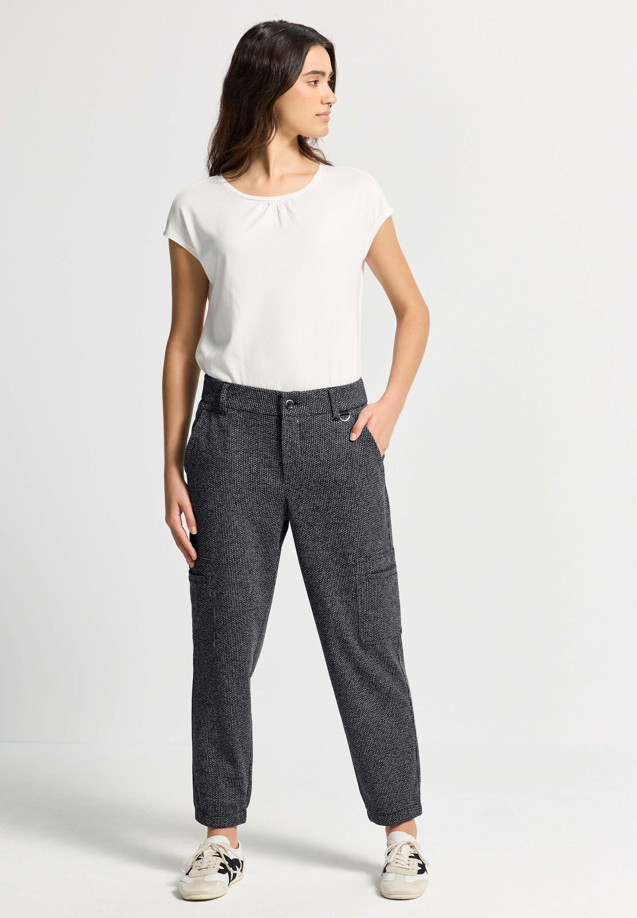 STREET ONE STUDIO Cargohose, High Waist