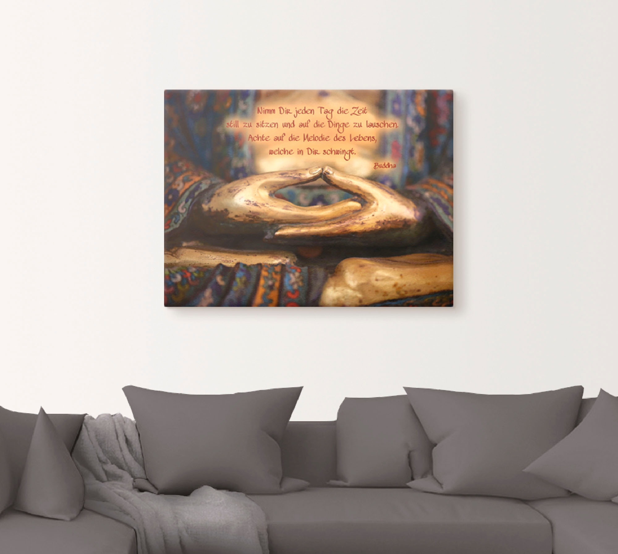 Artland Wandbild "Weisheit" Religion 1 Stk. tlg. als Leinwandbild, Poster, günstig online kaufen