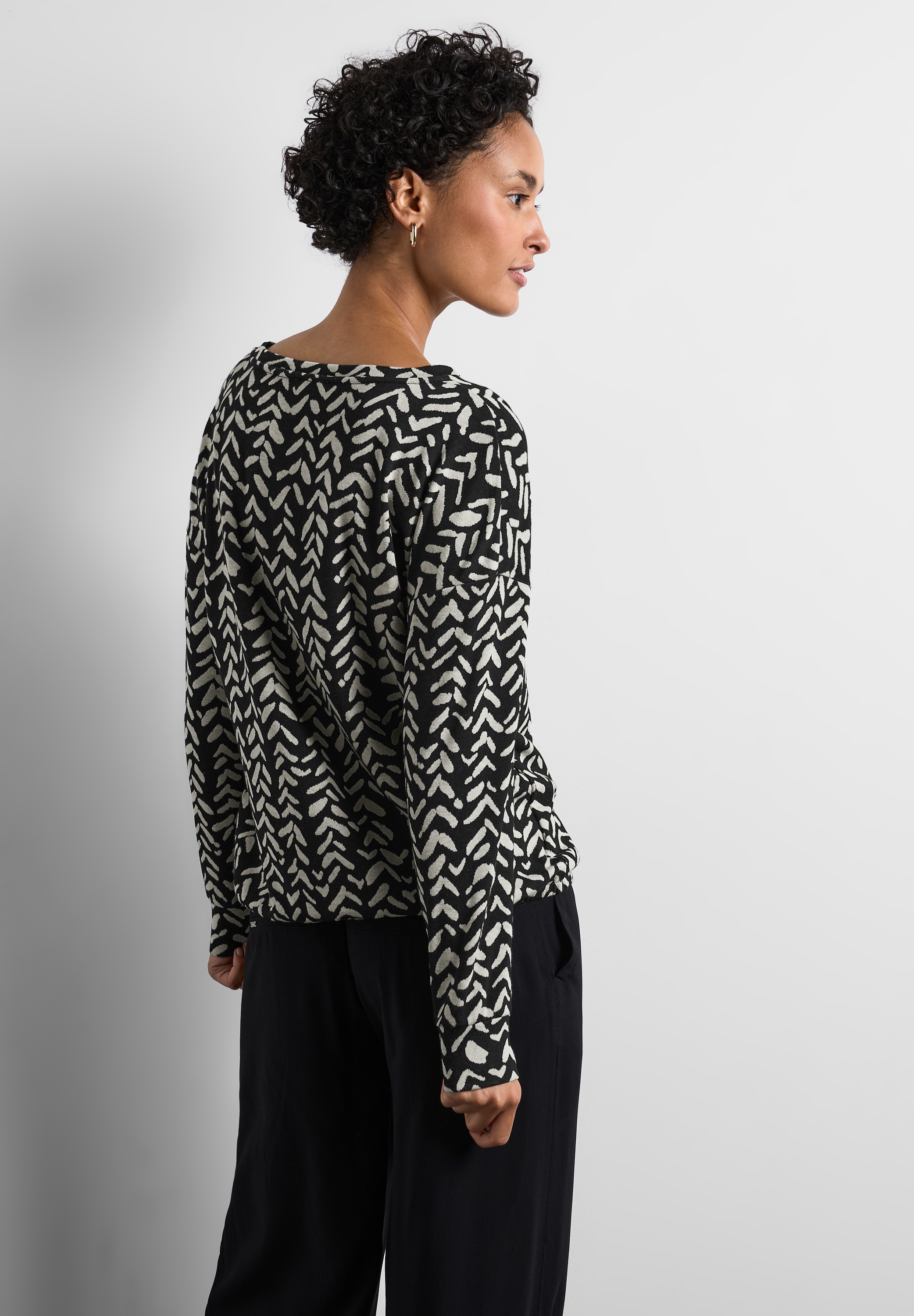 STREET ONE Langarmshirt, Rundhalsausschnitt