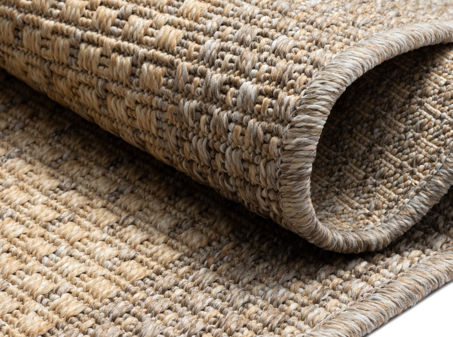 Myflair Möbel & Accessoires Teppich »Natura Lagerräumung«, rechteckig, 6 mm Höhe, Uni Farben, mit Bordüre, Outdoor geeignet, Balkon, Terrasse