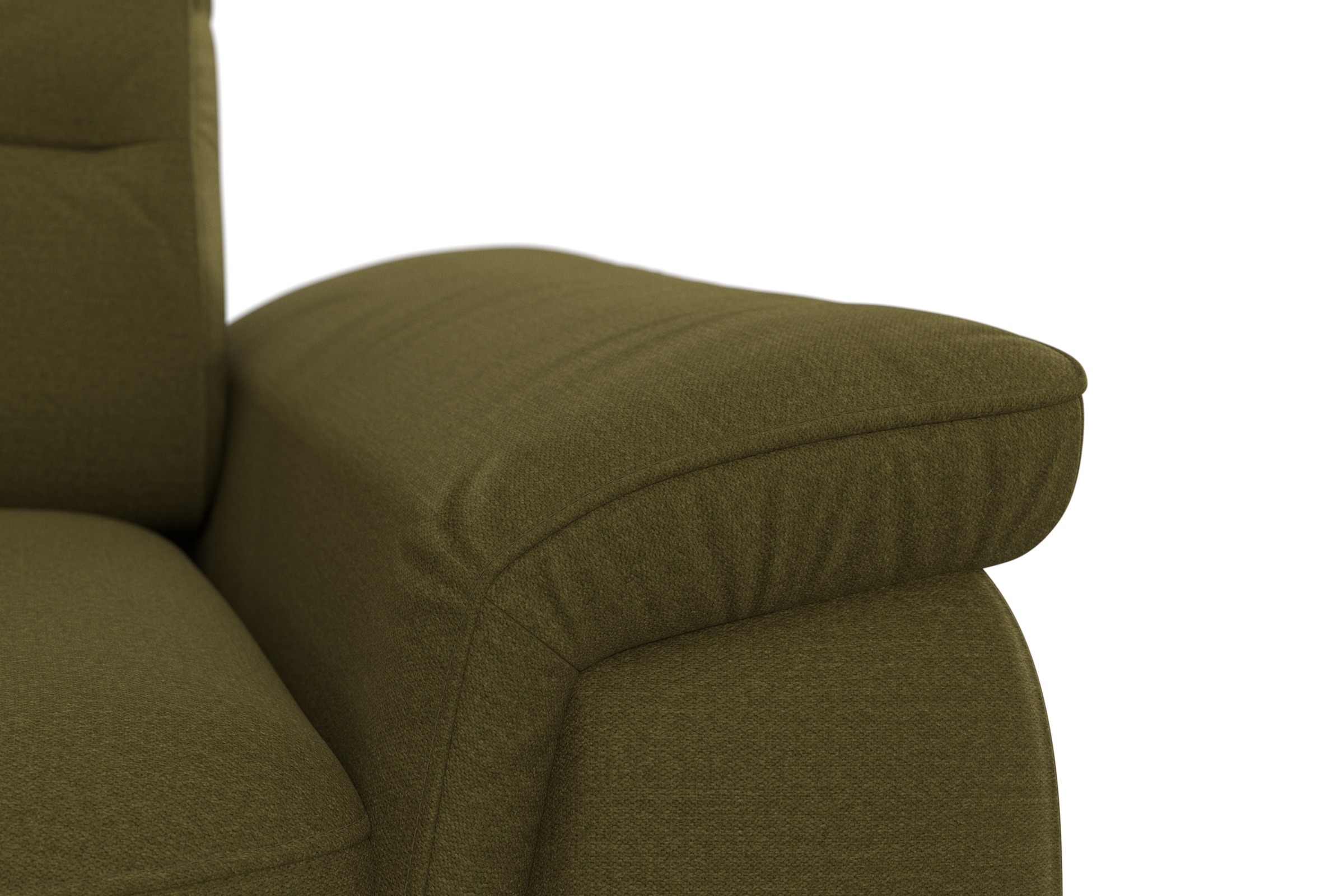 sit&more Ecksofa »Sinatra L-Form«, optinal mit Kopfteilverstellung und Armteilfunktion, Metallfüße