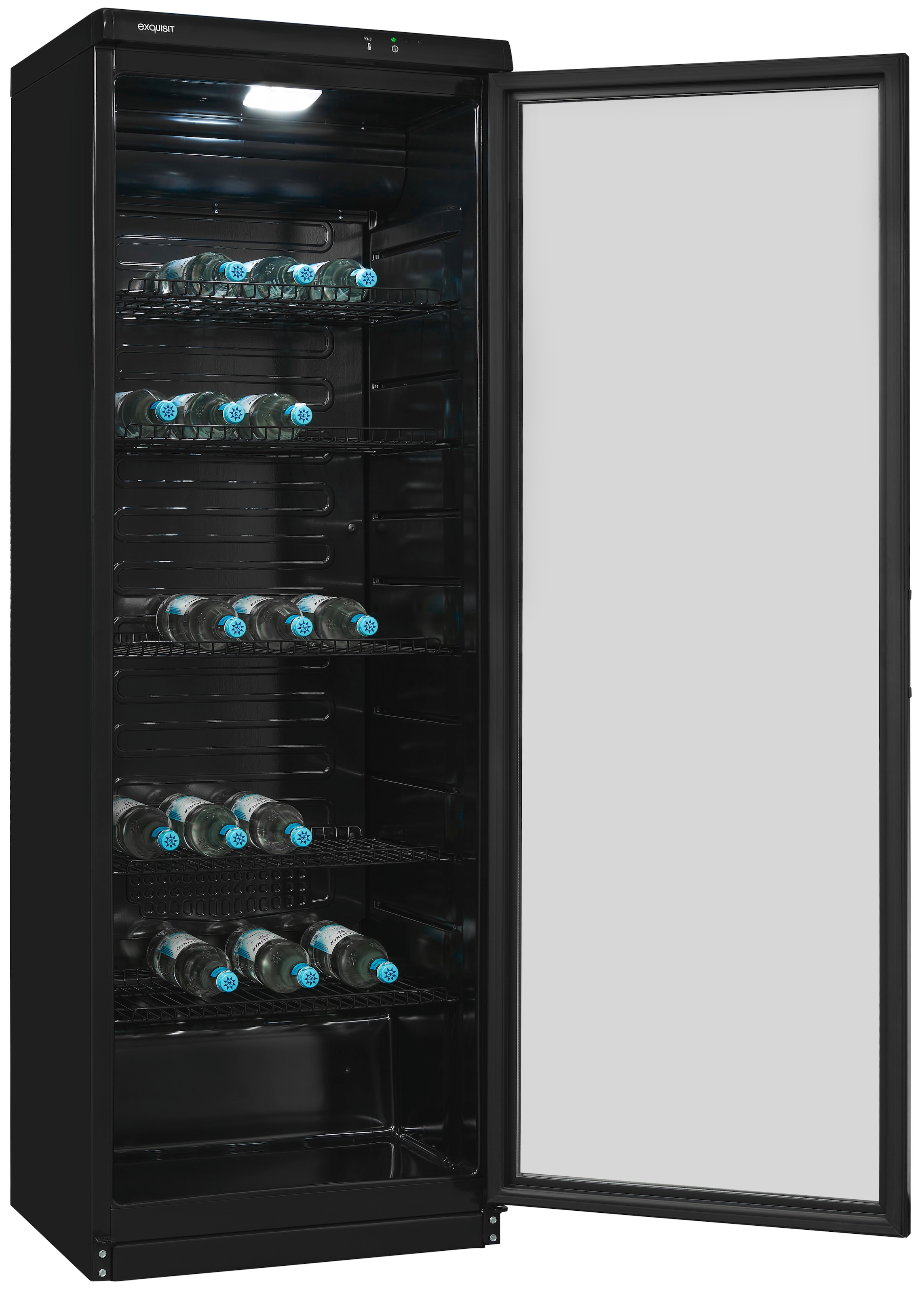 exquisit Getränkekühlschrank "GKS350-1-GT-280D schwarz" 173 cm hoch 60 cm b günstig online kaufen