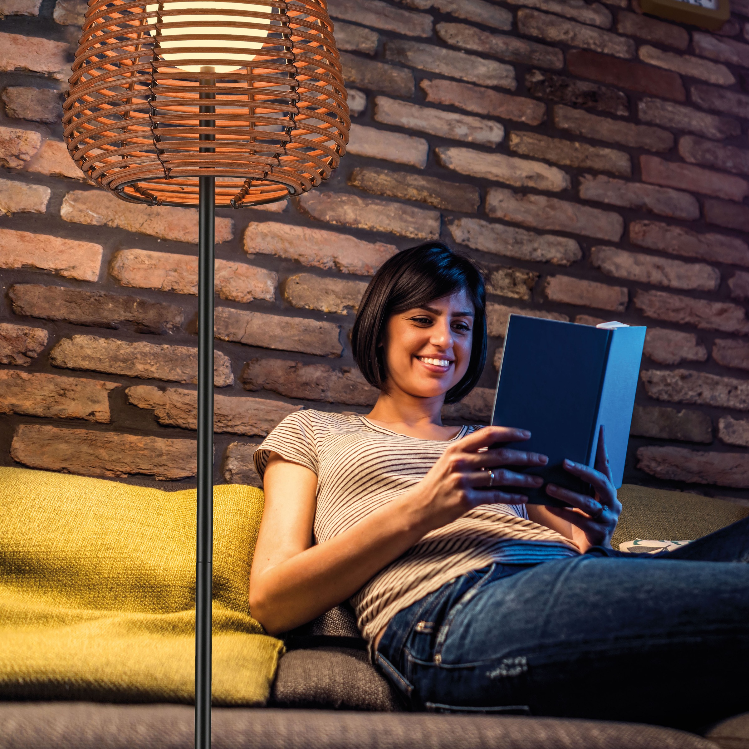JUST LIGHT Stehlampe »ASKIA«, 1 flammig, Leuchtmittel LED-Modul | LED fest integriert, Akkuleuchte
