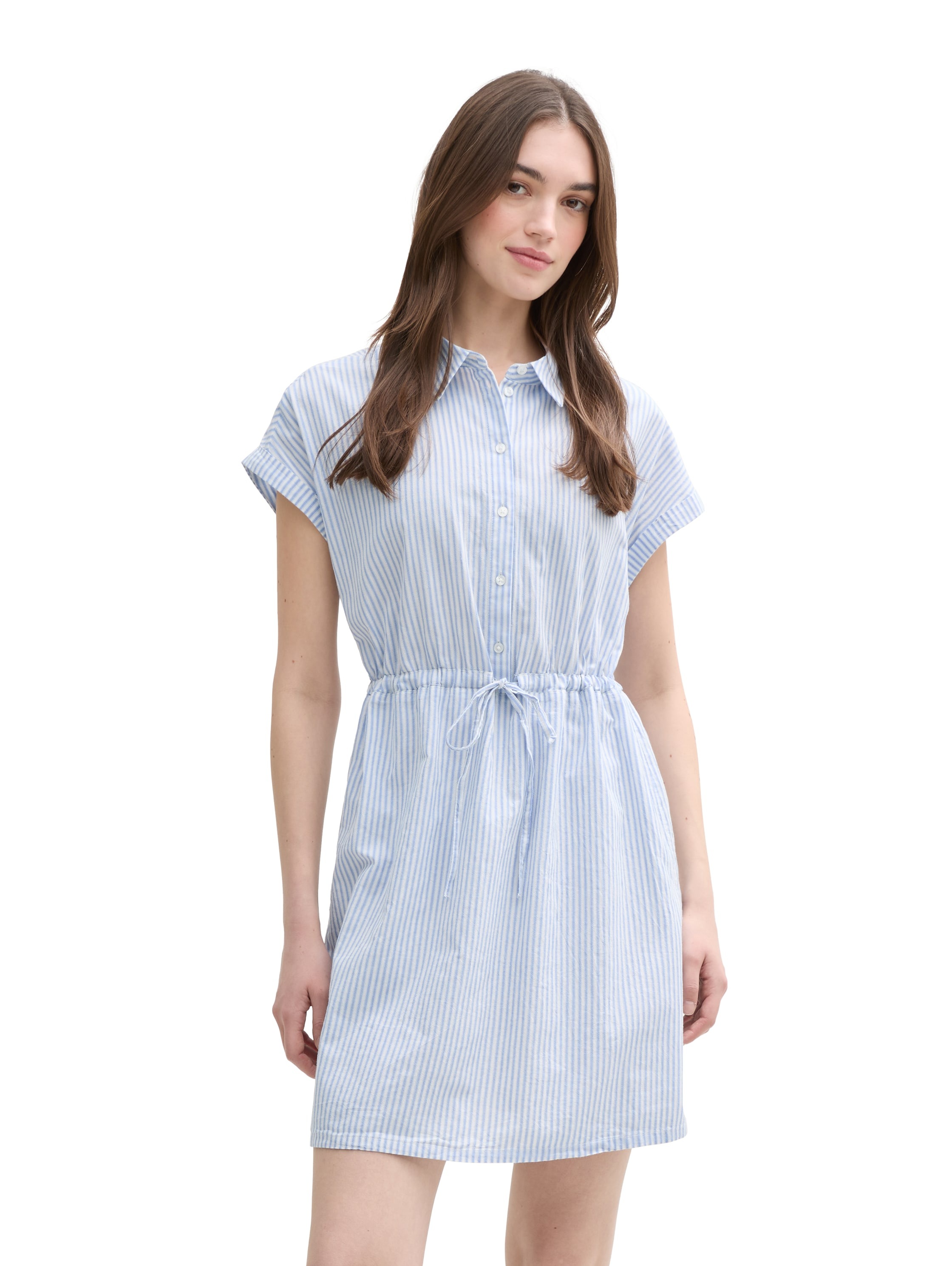 TOM TAILOR Denim Hemdblusenkleid, Sommerkleid im Streifendessin günstig online kaufen
