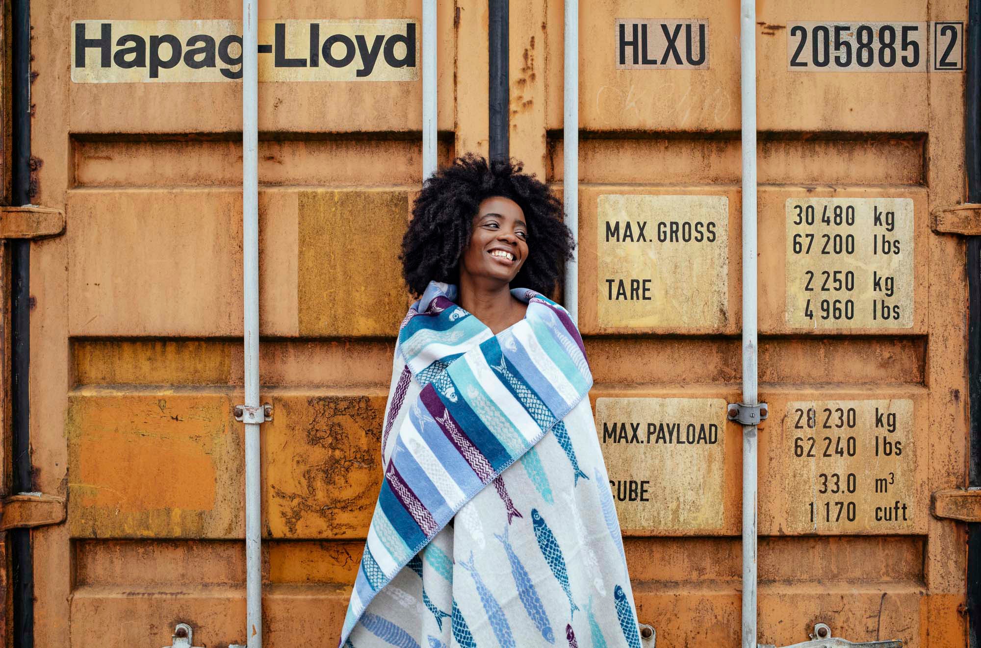 PAD Wohndecke "SARDINE" Made in Europe, Wendefunktion, gestreift, Motiv Fis günstig online kaufen