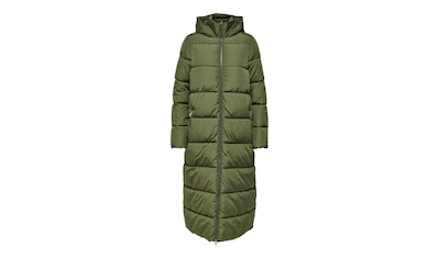 ONLY Steppmantel »ONLTINA PUFFER X LONG COAT OTW«, mit Kapuze bestellen |  BAUR