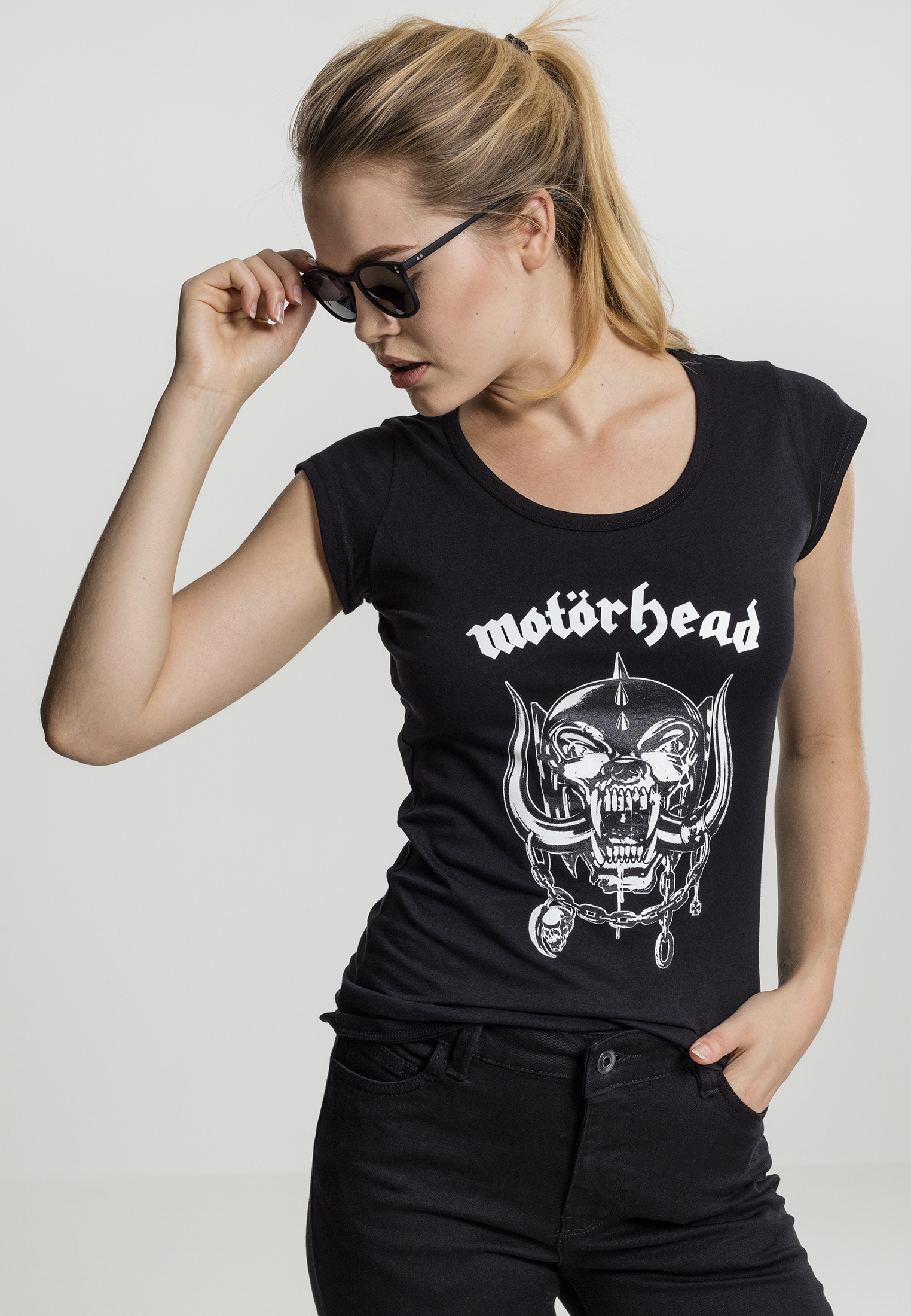 Merchcode T-Shirt »Damen Ladies Motörhead Logo Cutted Back Tee«, (1 tlg.) ▷  kaufen | BAUR