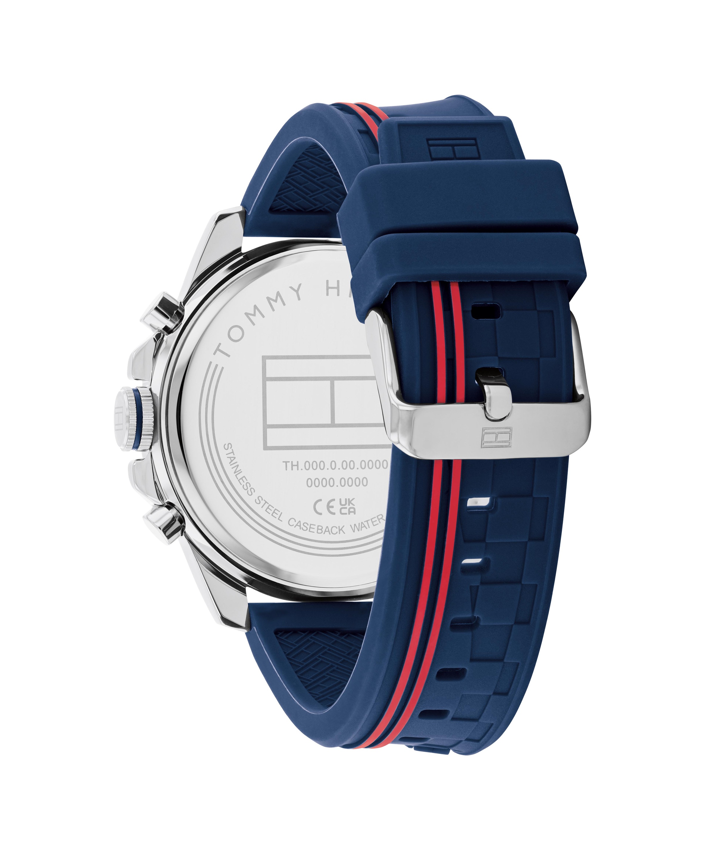 Tommy Hilfiger Multifunktionsuhr »TUCKER« Quarzuhr, Armbanduhr, Herrenuhr, Silikonarmband, analog