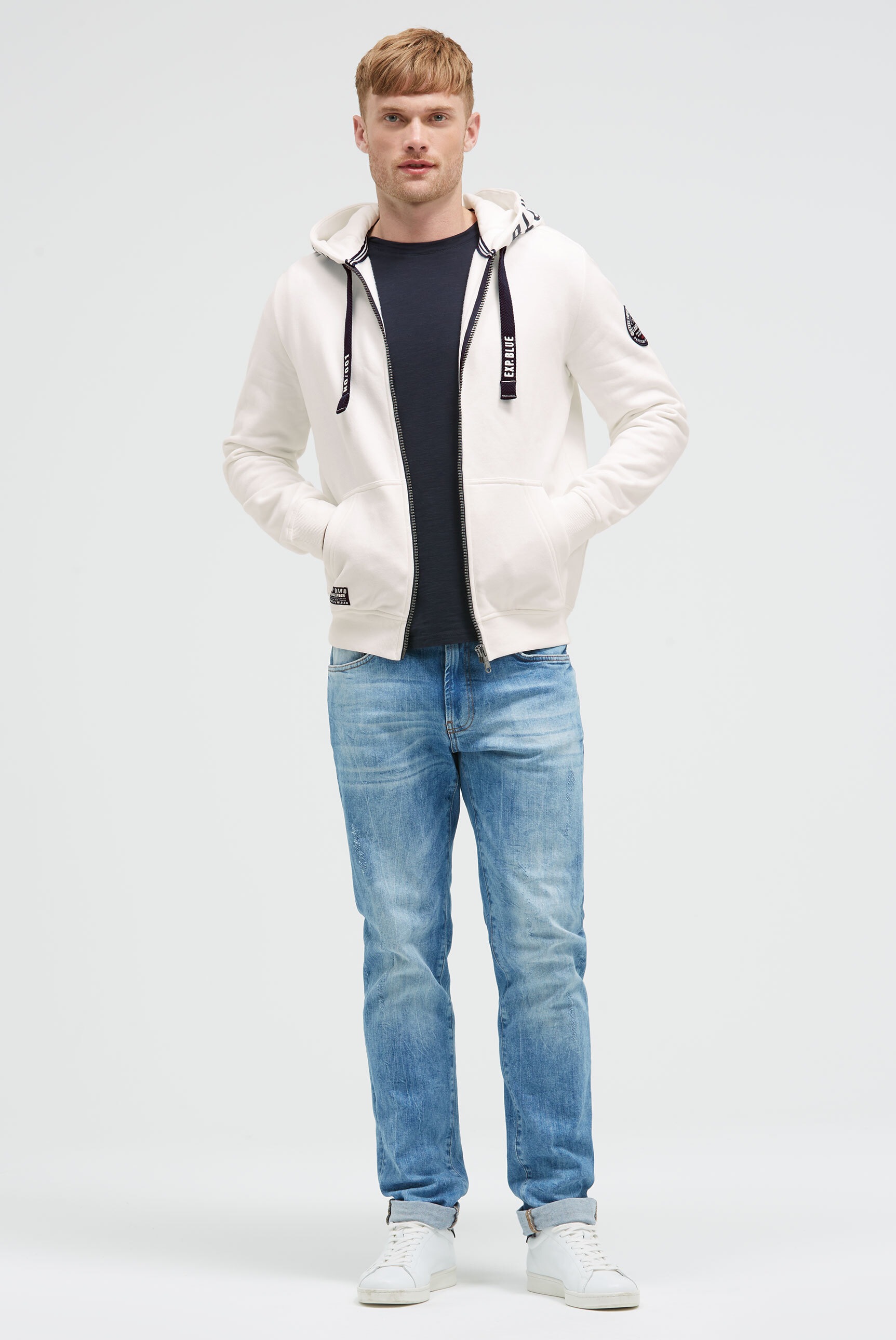 Thumbnail - CAMP DAVID Kapuzensweatjacke, mit Baumwolle