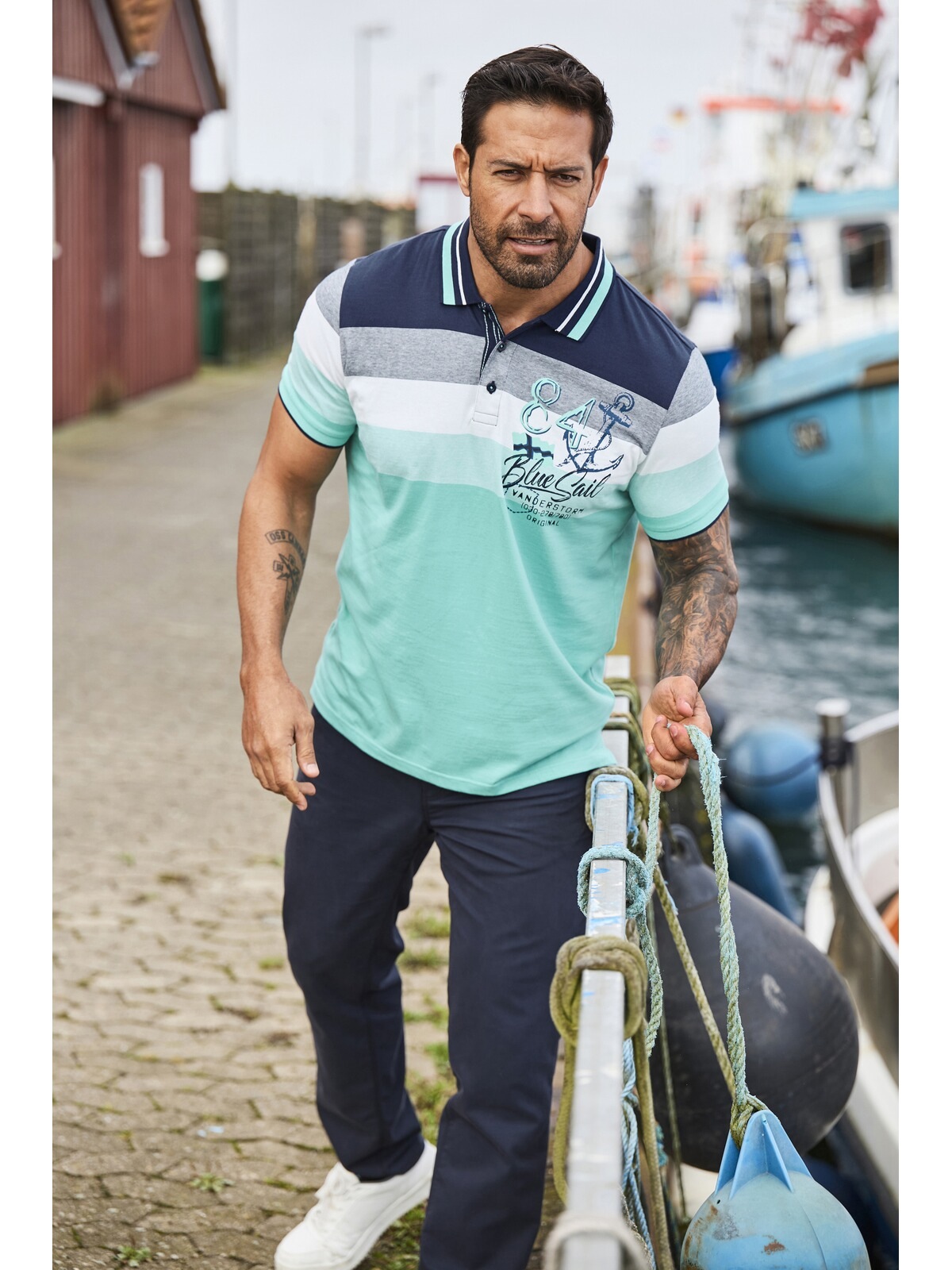 Jan Vanderstorm Poloshirt »Poloshirt SNORSE«, (1 tlg.)