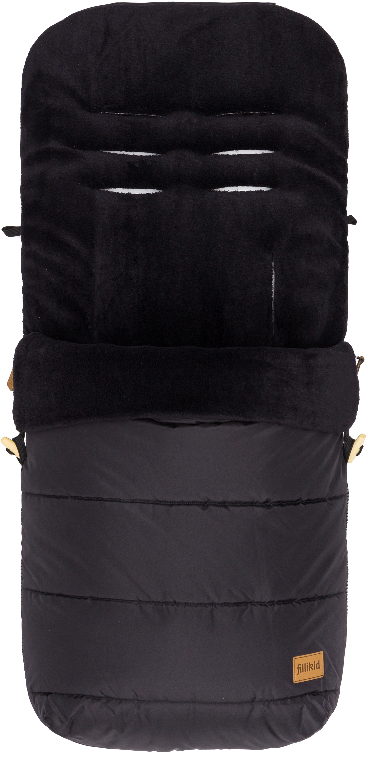 FILLIKID Kinder Fußsack "Lanin, Winterfußsack", schwarz, Polyester, Fußsäcke