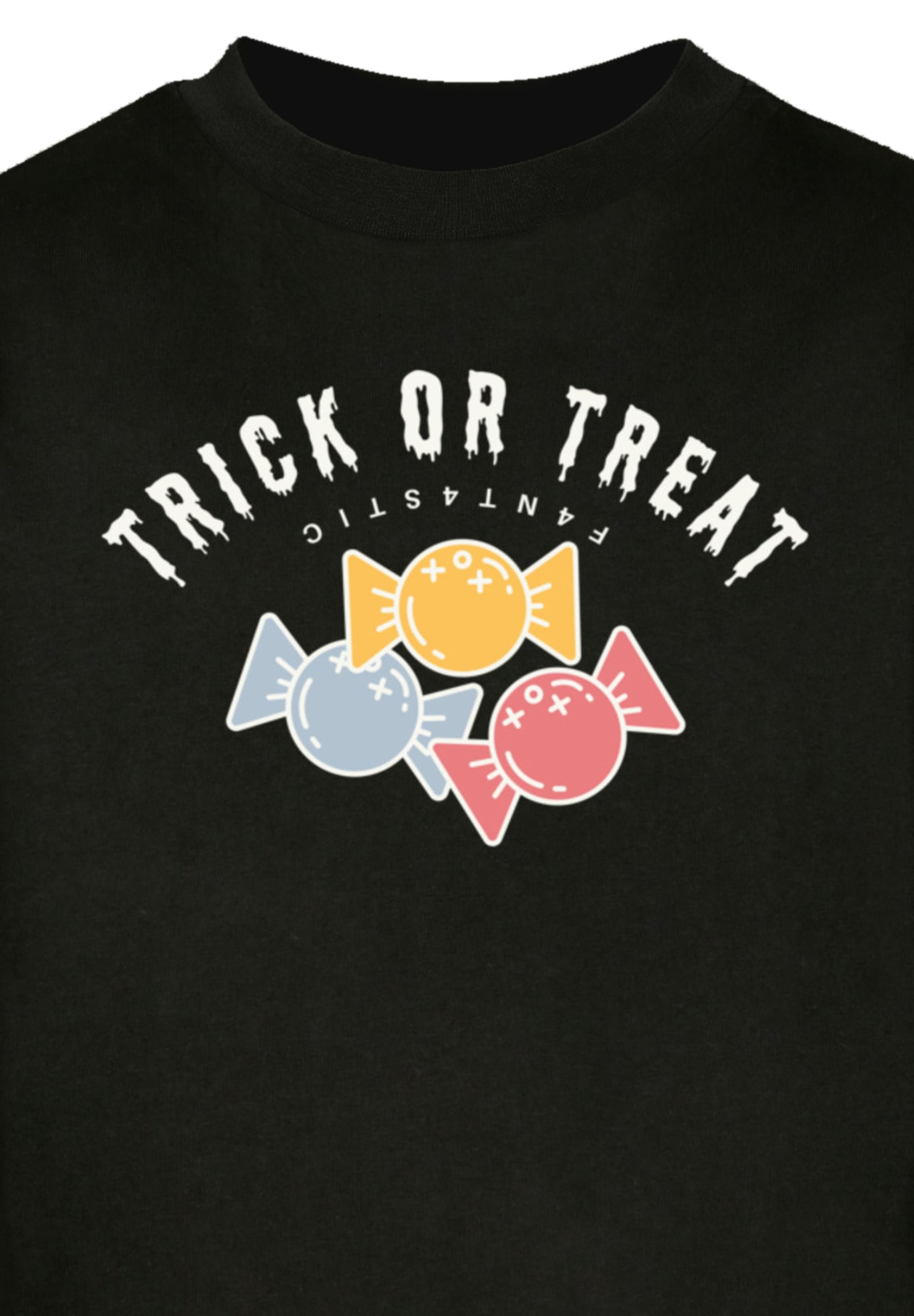 F4NT4STIC Marškinėliai »Trick Or Treat Halloween« raštas