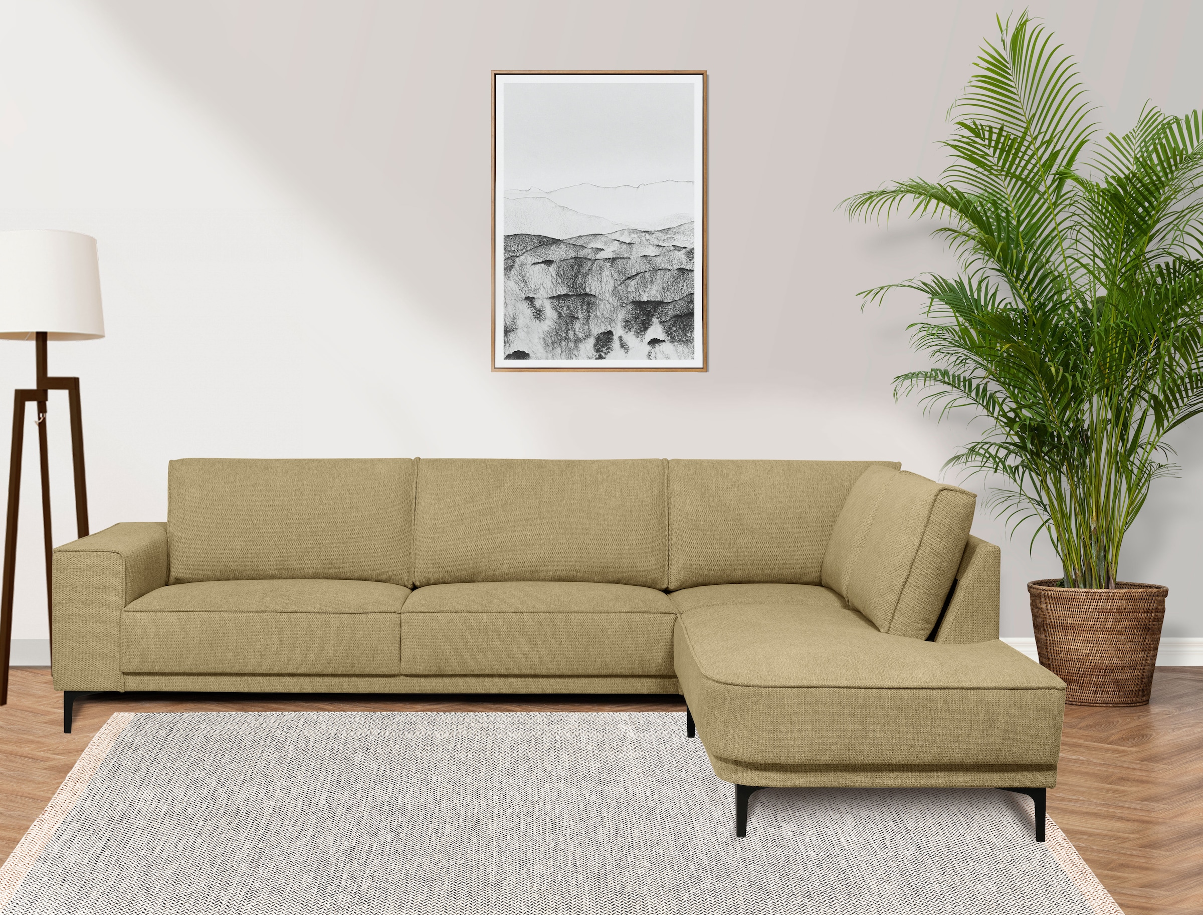 OTTO home Ecksofa "Casina" mit abgerundeter Ottomane, in einem weichen Chen günstig online kaufen