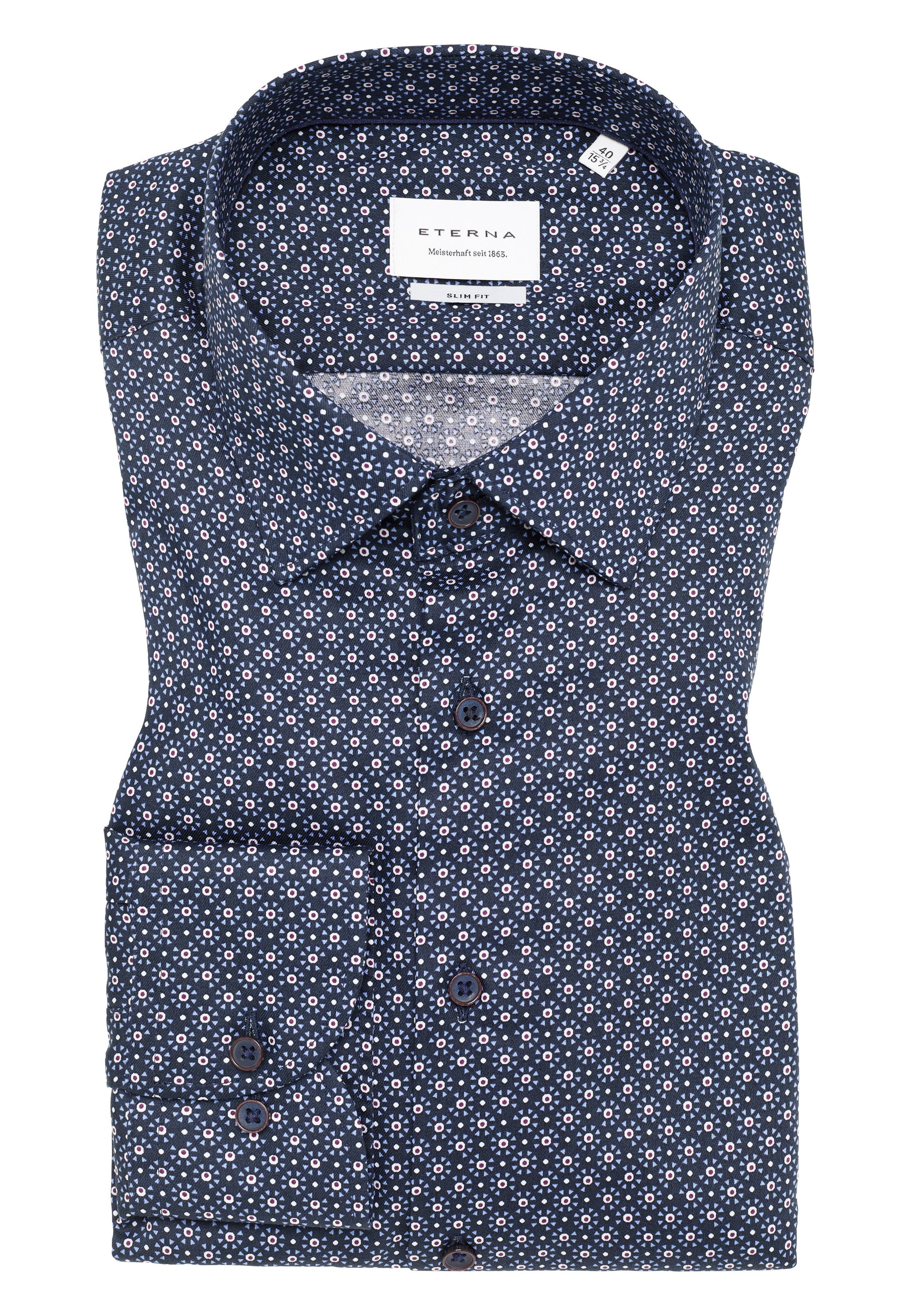 Eterna Langarmhemd »SLIM FIT«, NON IRON (bügelfrei)