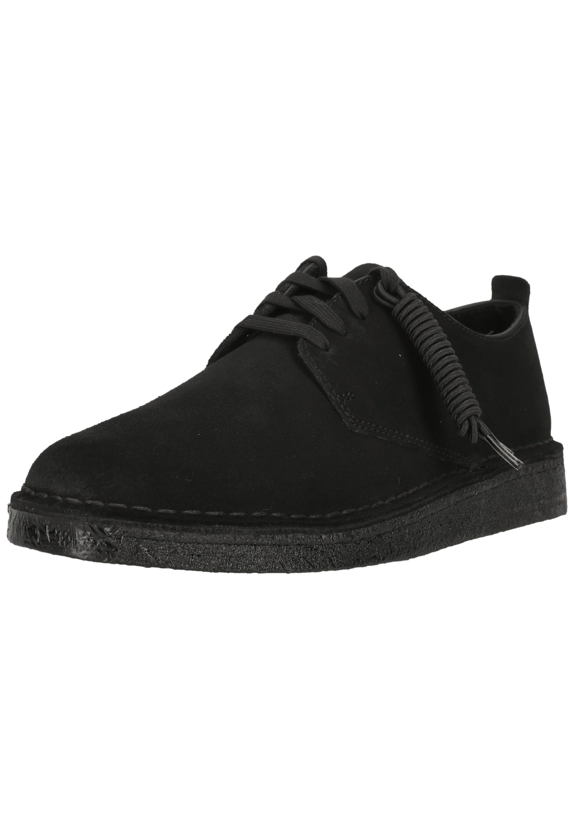 Clarks Schnürschuh "Coal London Black Sde" mit leichter, profilierter Sohle