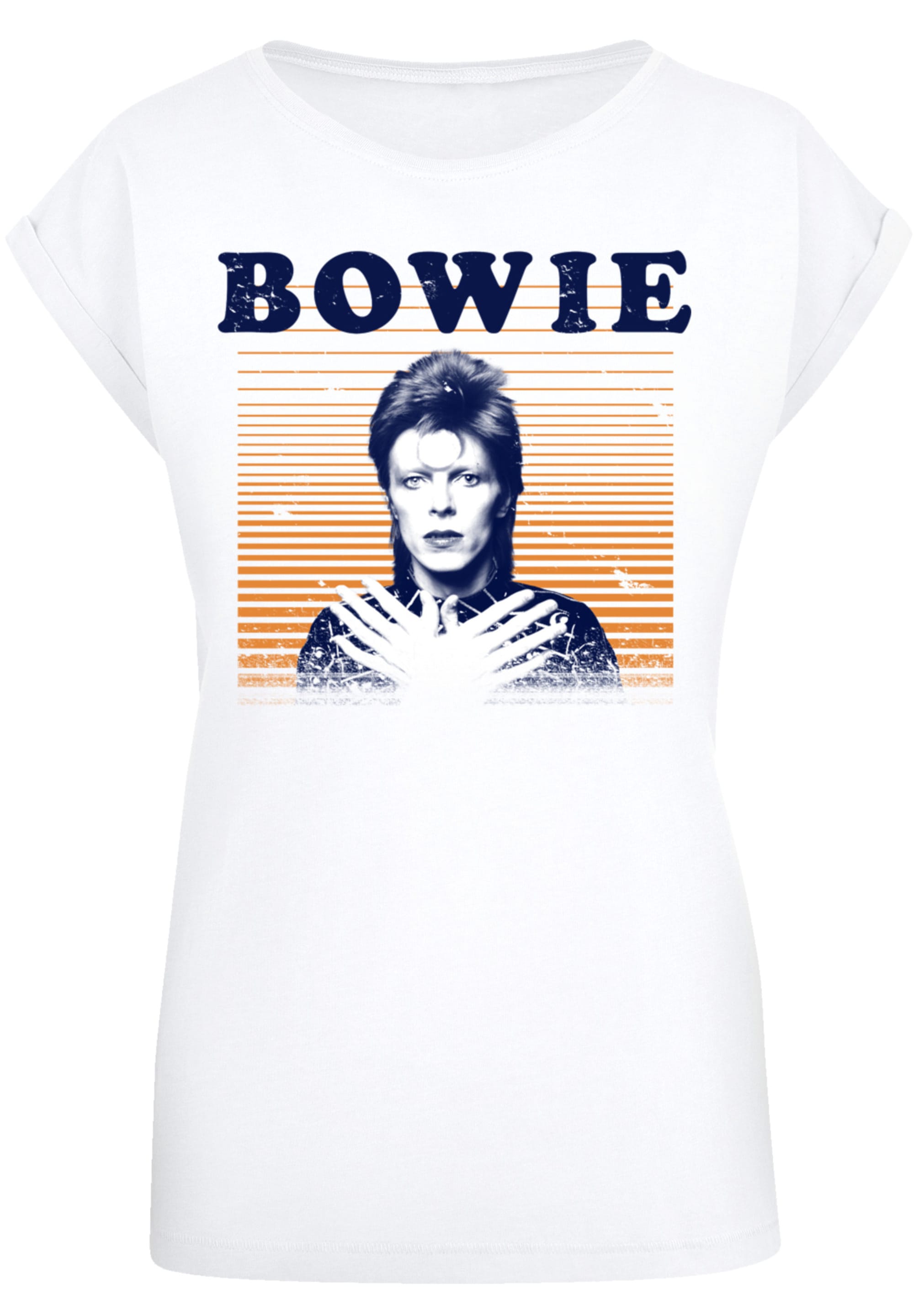 F4NT4STIC T-Shirt "David Bowie Orange Stripes", Print günstig online kaufen