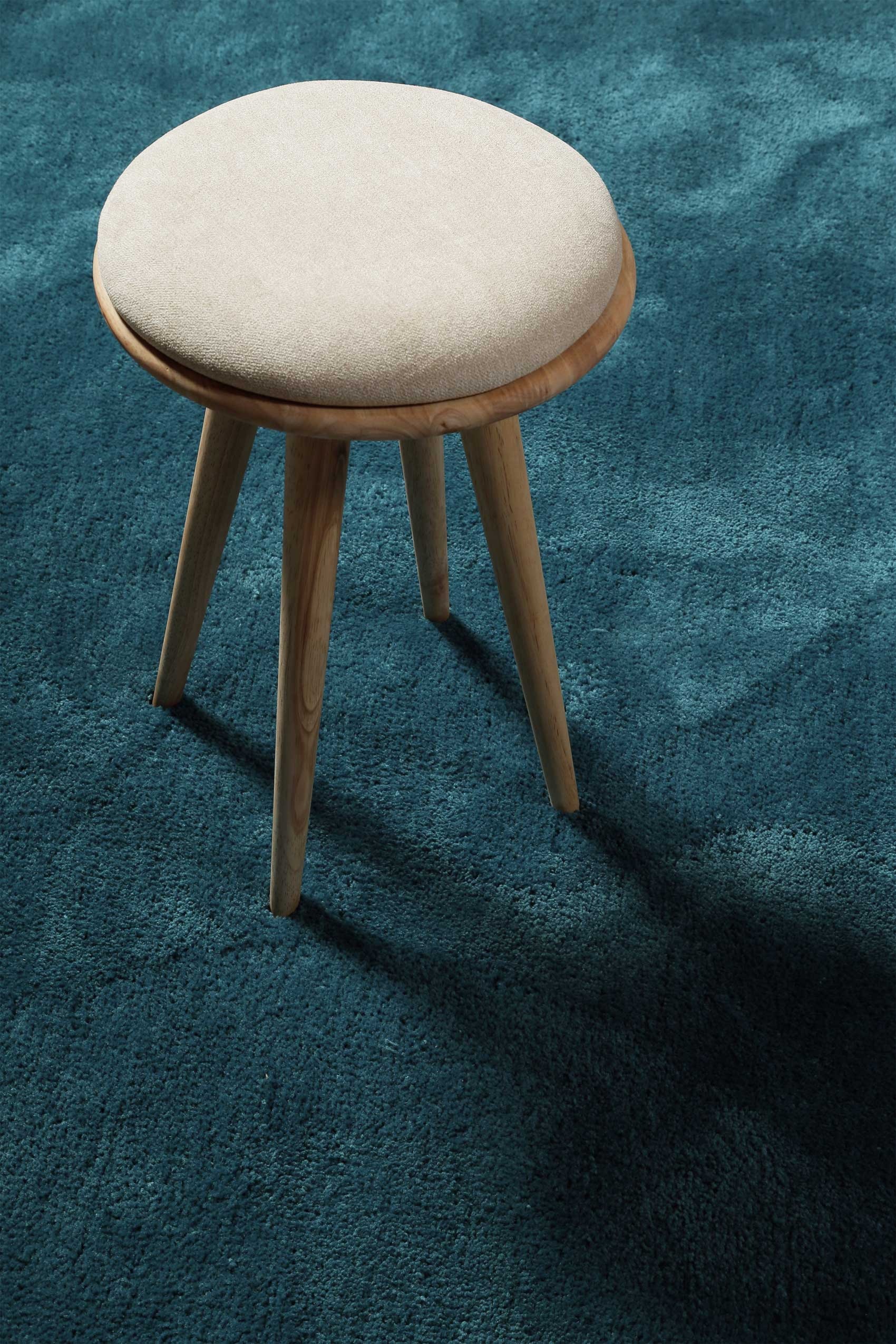 Homie Living Teppich »Pisa«, rund, 25 mm Höhe, Hochflor, Microfaser, uni, weich, Shaggy, Wohnzimmer, Schlafzimmer