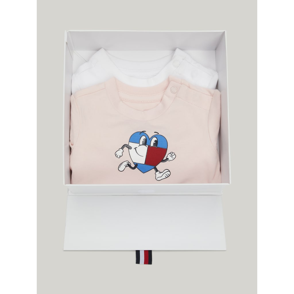 Tommy Hilfiger T-Shirt »BABY FLAG TEE 2 PACK GIFTBOX«, (Packung, 2 tlg., 2er-Pack)