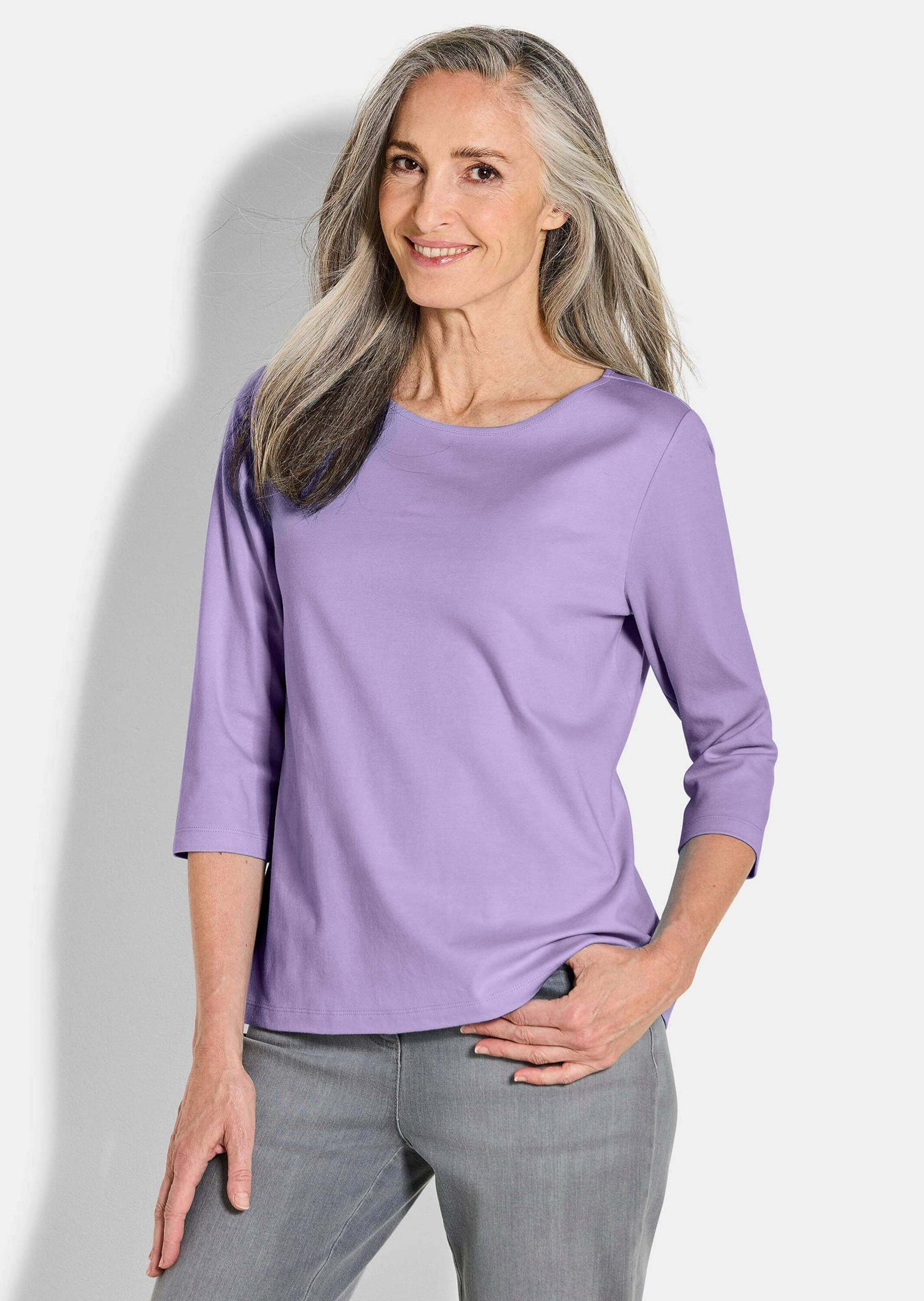 Thumbnail - GOLDNER Kurzarmshirt "Basic Shirt mit U-Boot-Ausschnitt" U-Boot-Ausschnitt