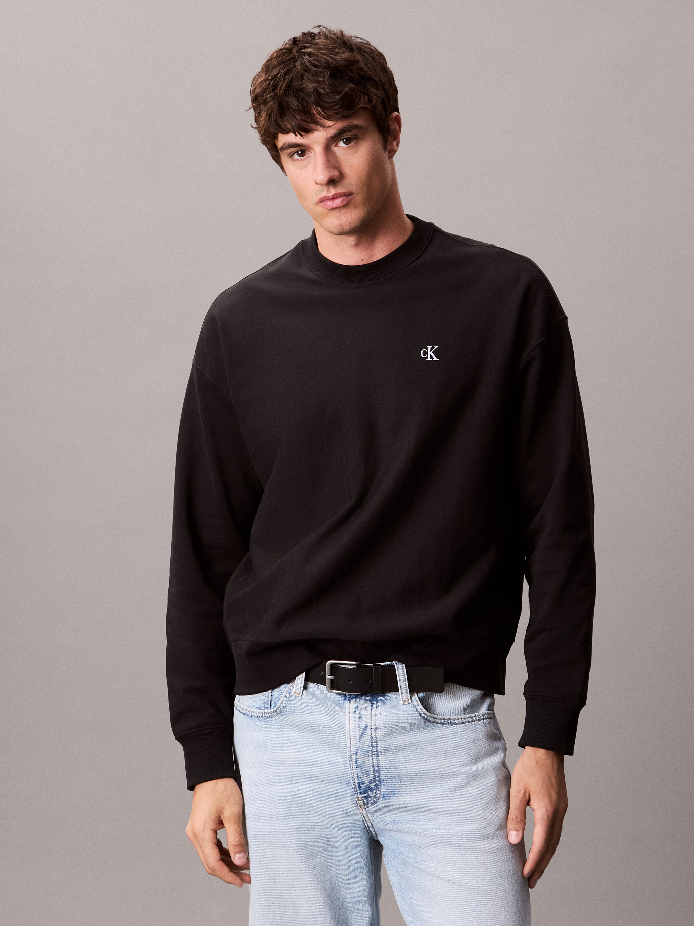 Calvin Klein Jeans Sweatshirt "PRMM TRRY MNGRM CN S", Mit Rundhalsausschnit günstig online kaufen