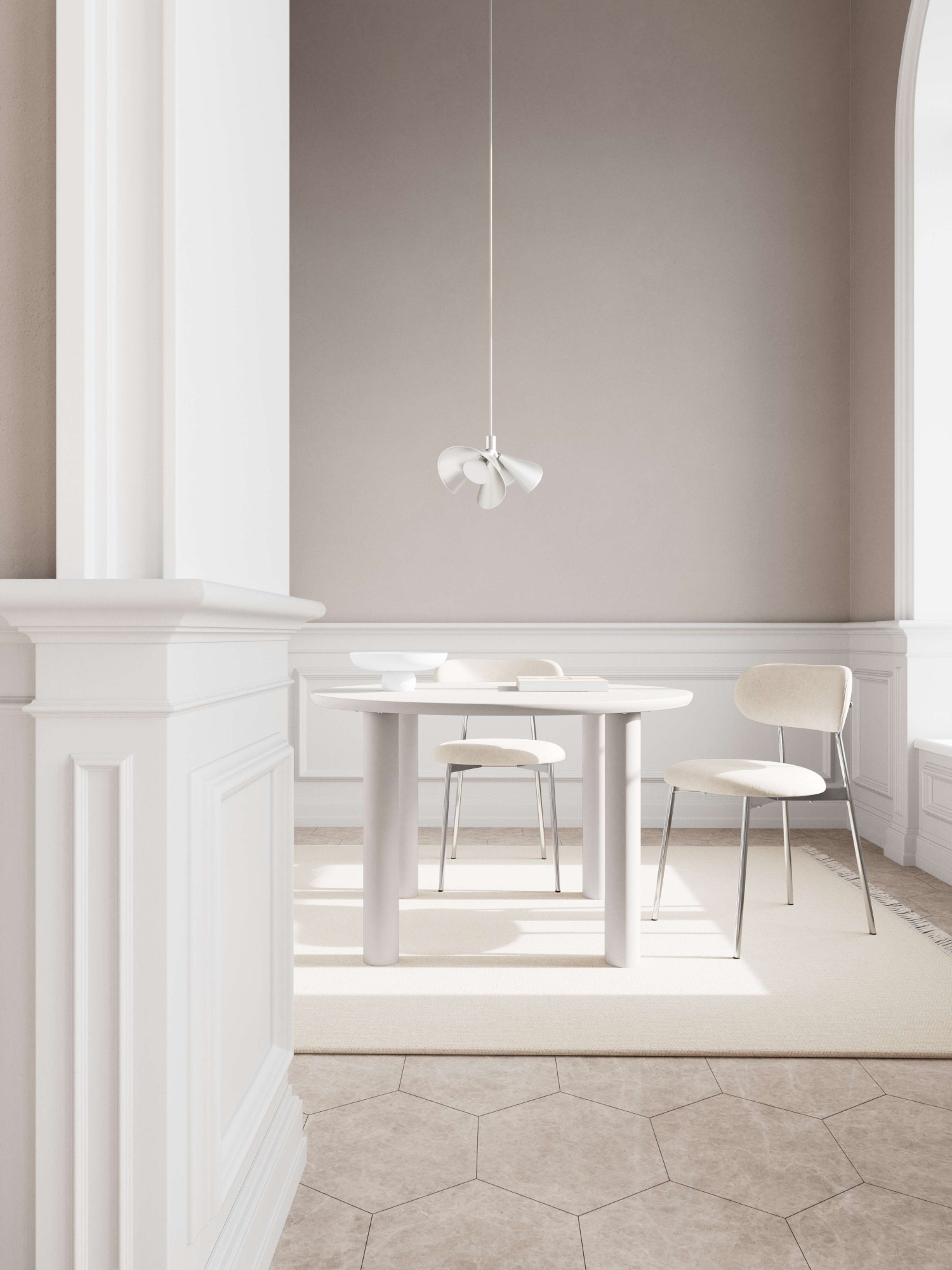 ACTONA GROUP Esstisch »Magee, Speisetisch, Tisch« Tisch, grau, Ø120x75cm