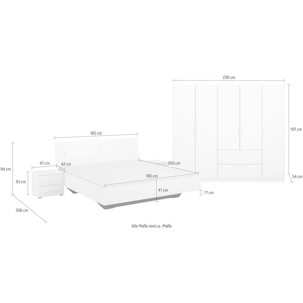 rauch Schlafzimmer-Set »Challenger«