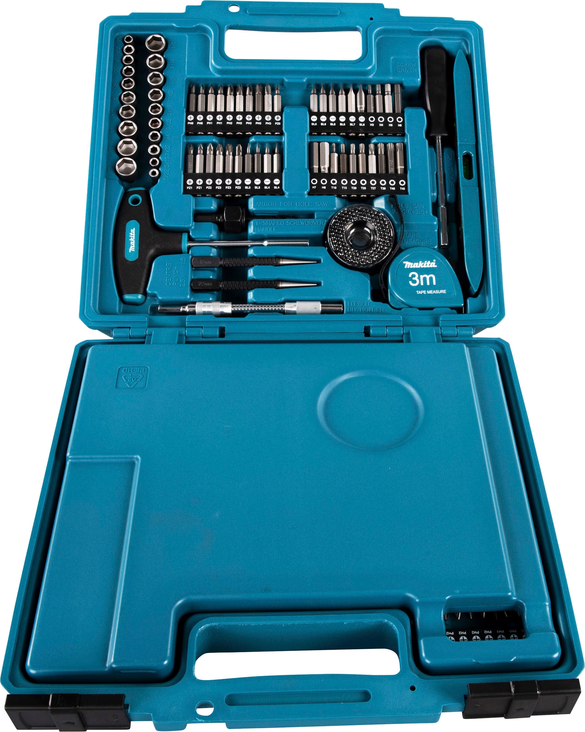 Makita Bohrer- und Bitset »E-06270«, 212-tlg., inkl. Aufbewahrungskoffer