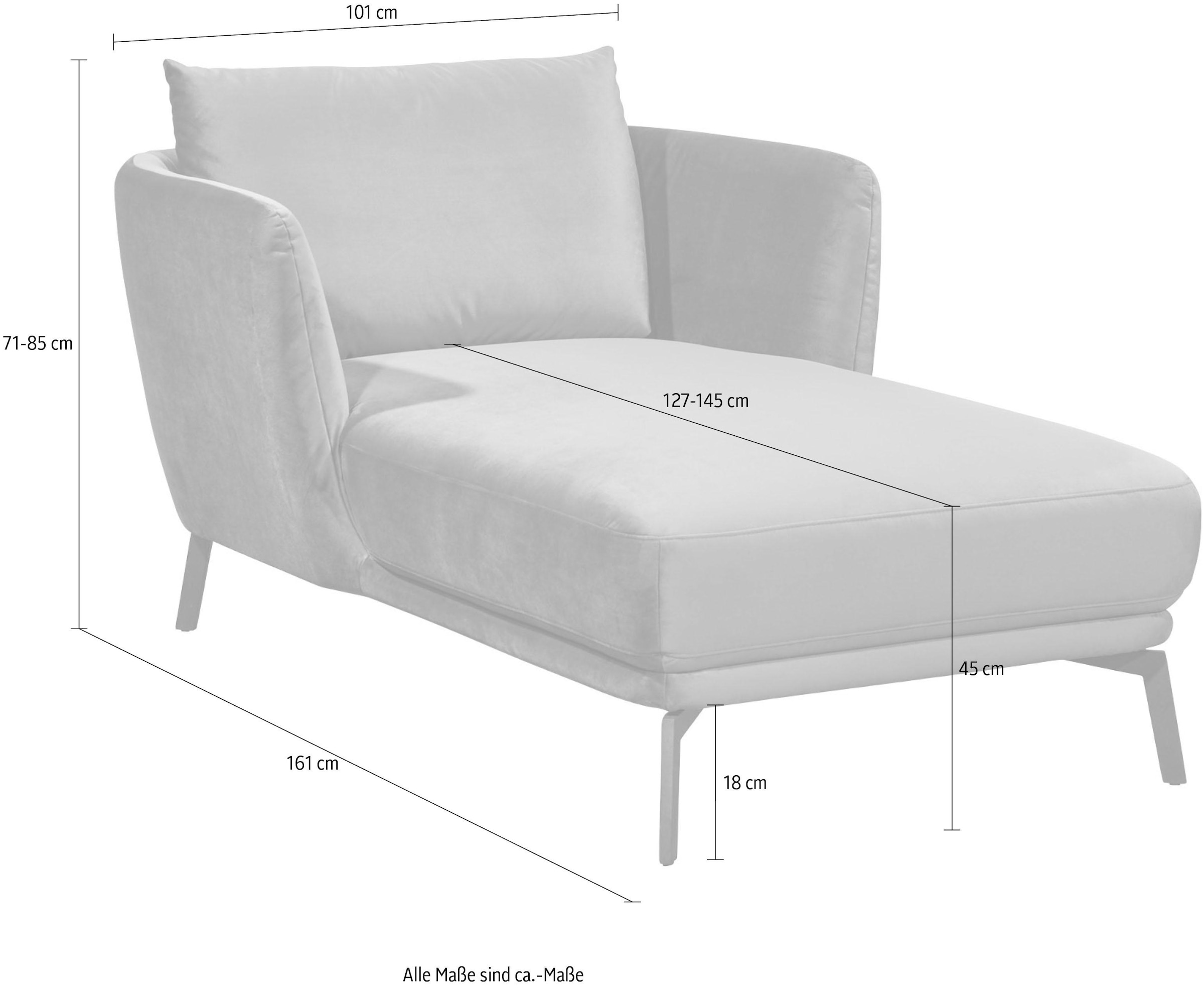 SCHÖNER WOHNEN-Kollektion Loungesessel »Pearl Relaxsessel mit tollem Sitz- und Relaxkomfort, bequem«, elegant und zeitloses Design, schmale Armlehnen