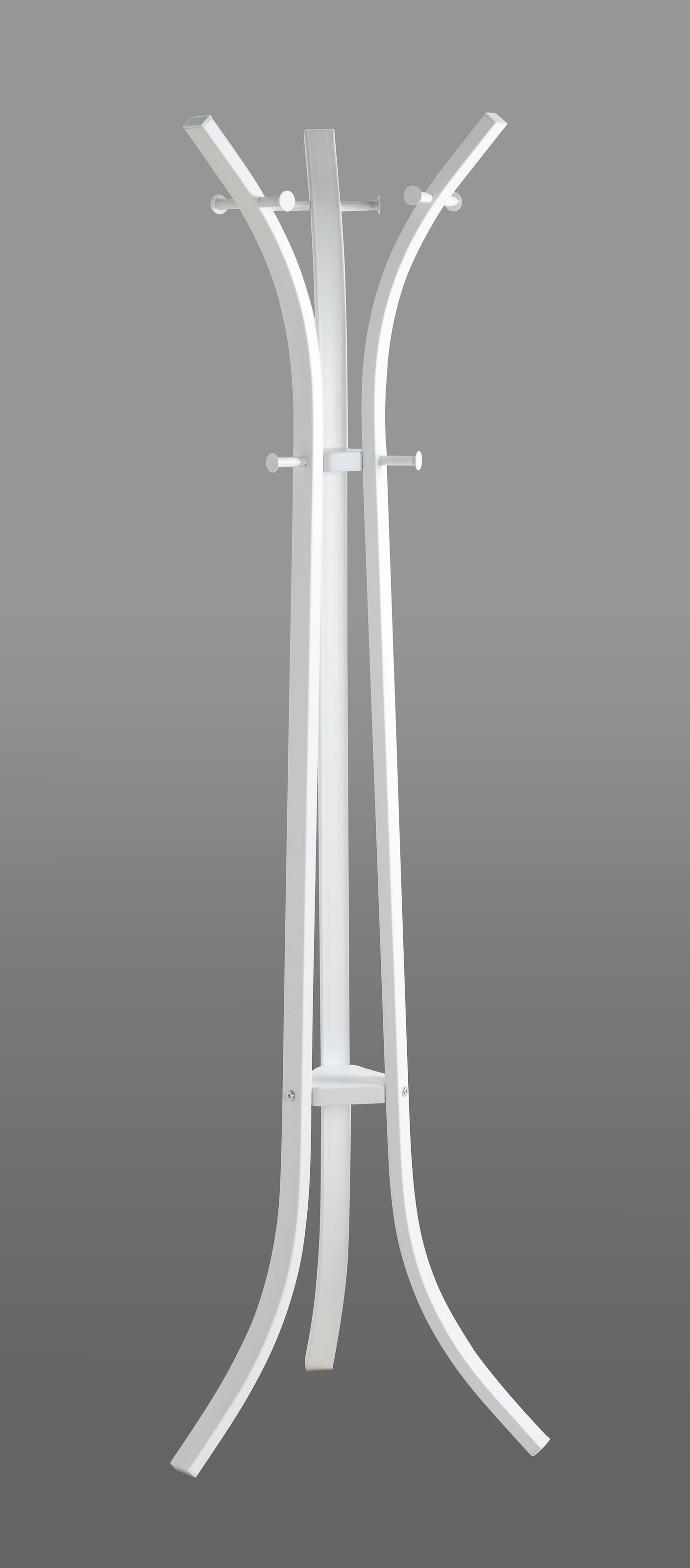 HAKU Garderobenständer "Kleiderständer, Standgarderobe" freiform - aus Metall Weiß - Ø/H 45/177 cm