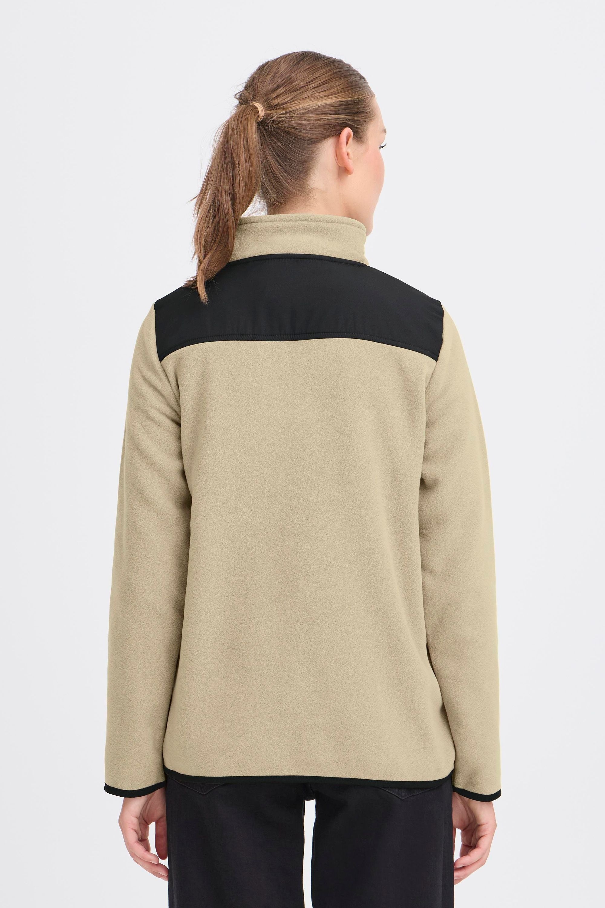 Troyer OXMO "Troyer OXNETE HALFZIP", Damen, Gr. S, beige (dune), Obermaterial: 100% Polyester PES., Pullover Troyer 3