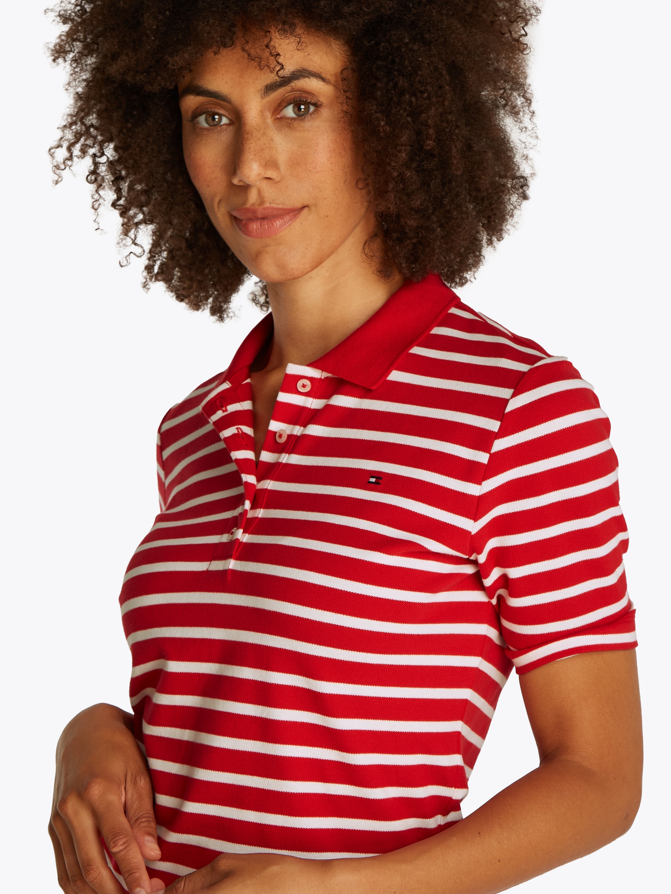 Tommy Hilfiger Poloshirt »1985 Regular Fit Pique Premium Polo«, mit Logo-Stickerei, mit Seitenschlitzen