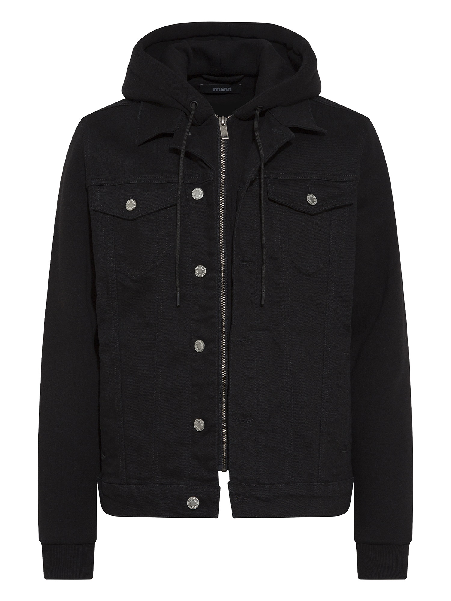 Mavi Jeansjacke »JERRY«, mit Kapuze, Jeansjacke mit Jerseyärmeln