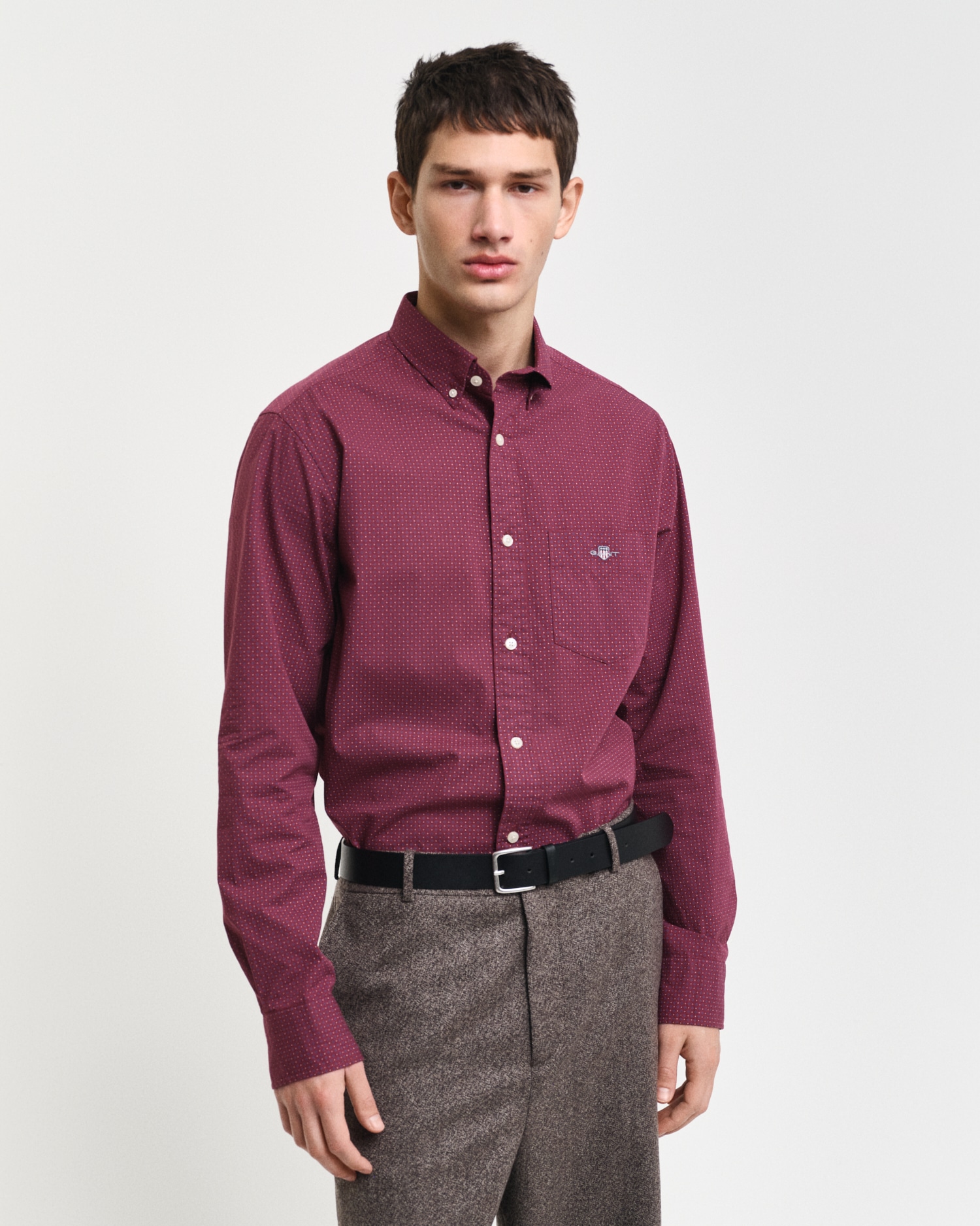 Gant Langarmhemd "REG MICRO PRINT SHIRT", mit einem dezenten, durchgehenden günstig online kaufen