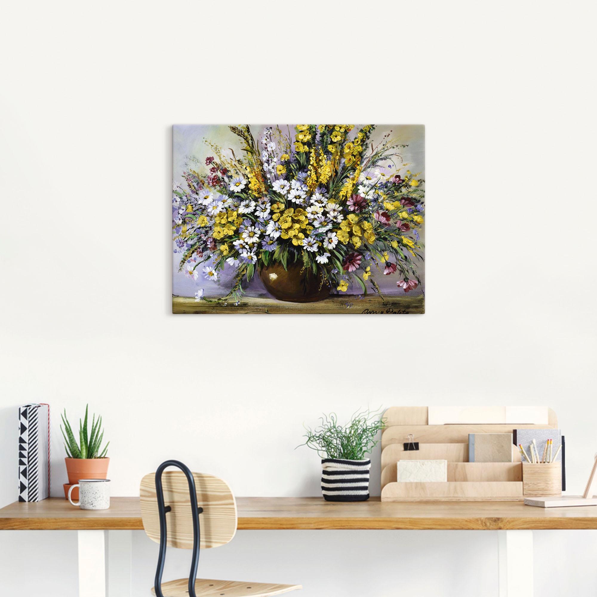 Artland Wandbild "Herrlichkeit von Gänseblümchen" 1 Stk. tlg. als Leinwandb günstig online kaufen