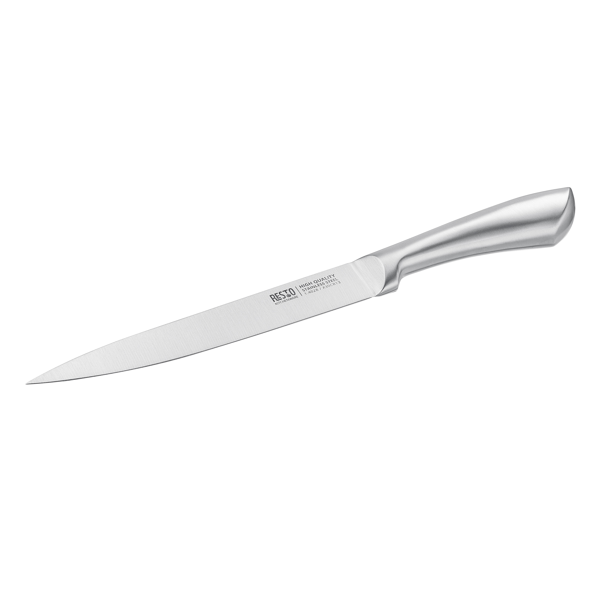 RESTO Kitchenware Messer-Set »Merope, Edelstahlmesser 4-teilig in Magnet-Geschenkbox« Santoku-Messer, Tranchiermesser, Universalmesser, Schälmesser